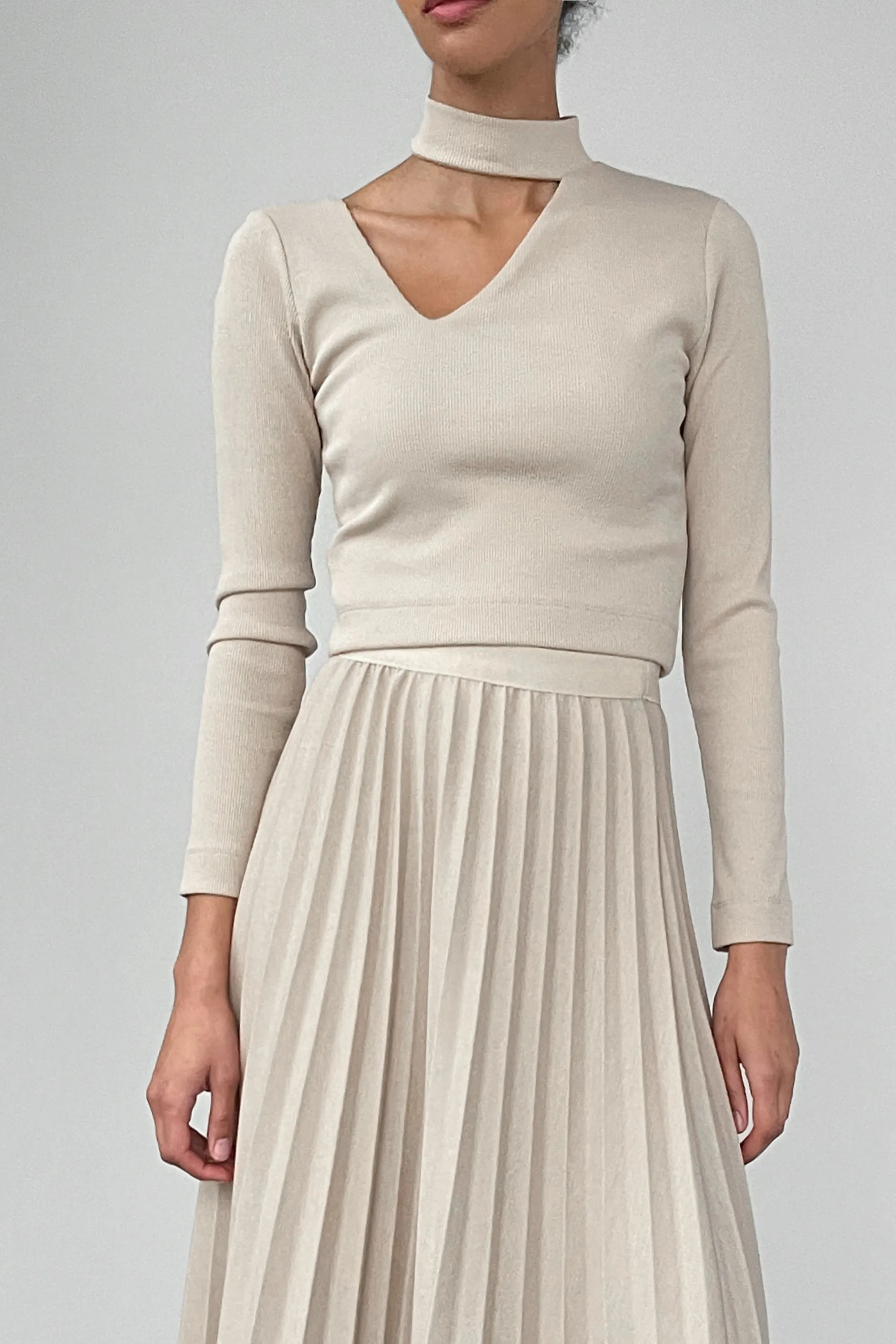 PLEATED MIDI SKIRT sold by OAK AND FORT product image thumbnail 4