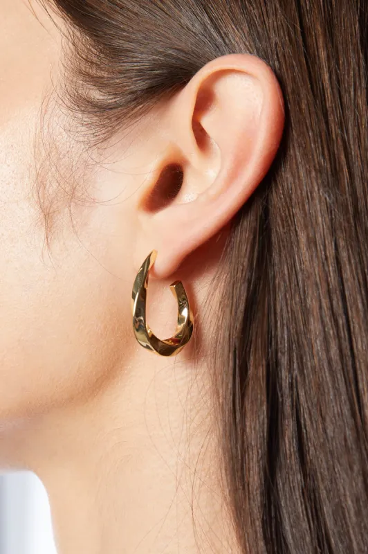 ABSTRACT OPEN HOOP EARRING sold by OAK AND FORT