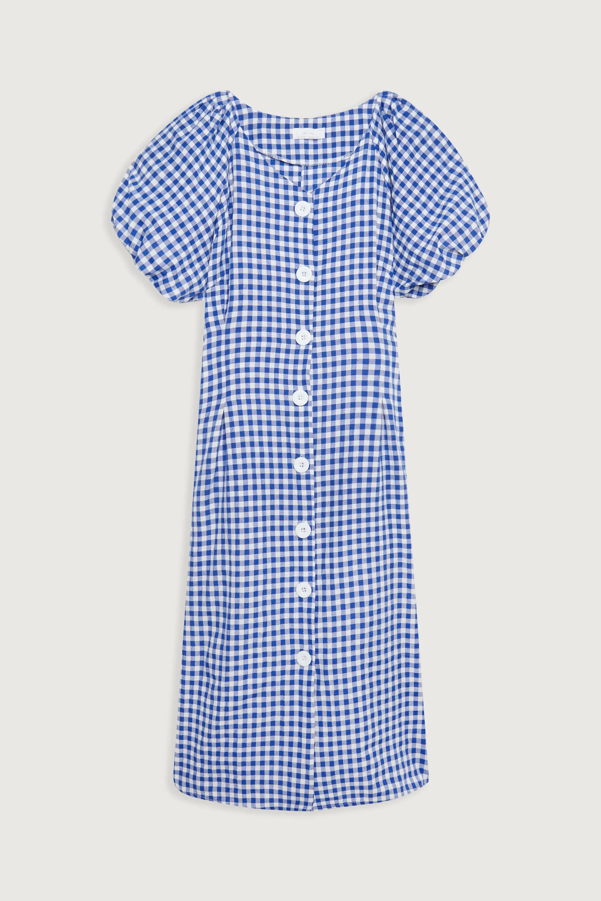 GINGHAM BUTTON UP DRESS sold by OAK AND FORT product image thumbnail 5
