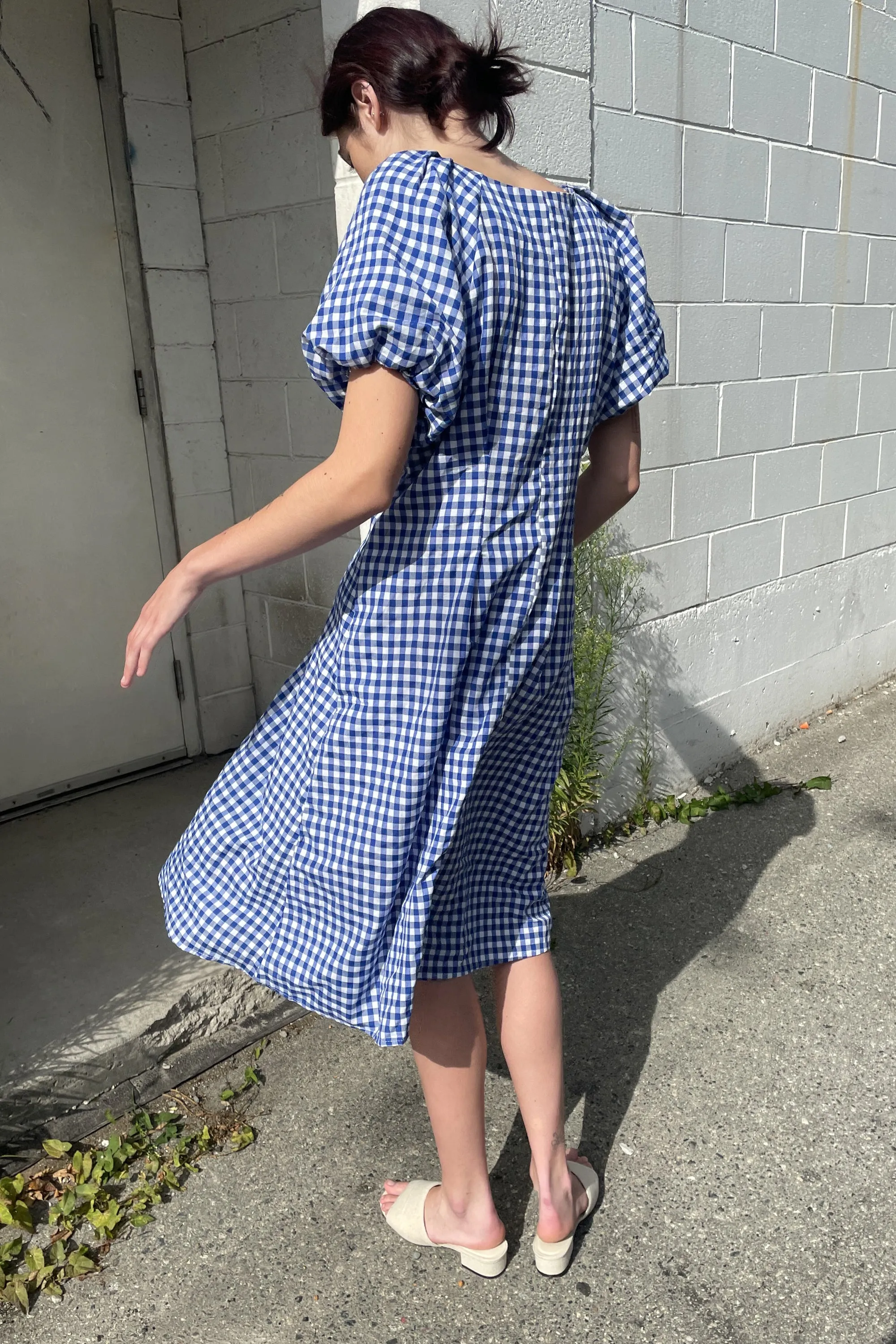 GINGHAM BUTTON UP DRESS sold by OAK AND FORT product image thumbnail 2