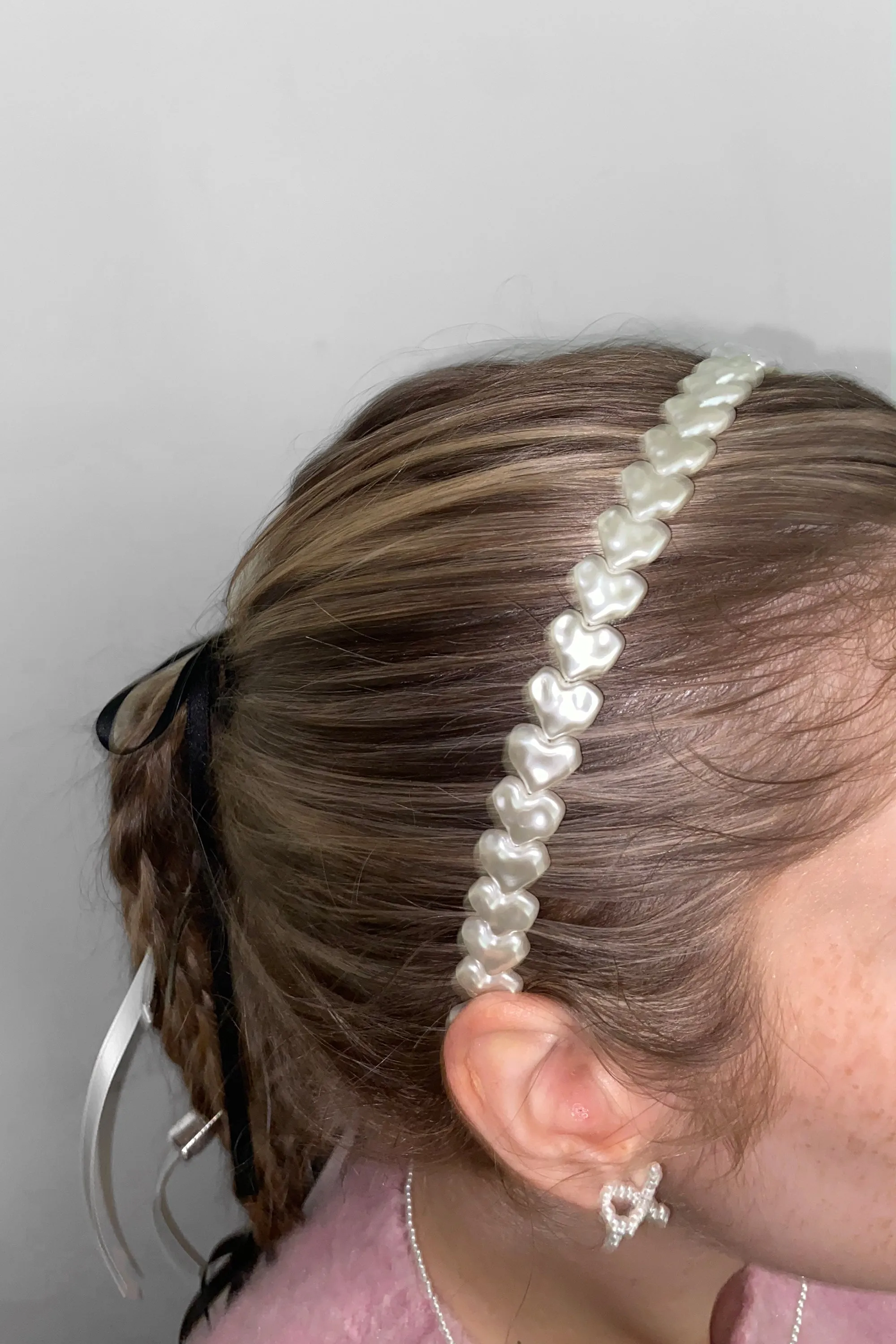 HEART PEARL HEADBAND sold by OAK AND FORT