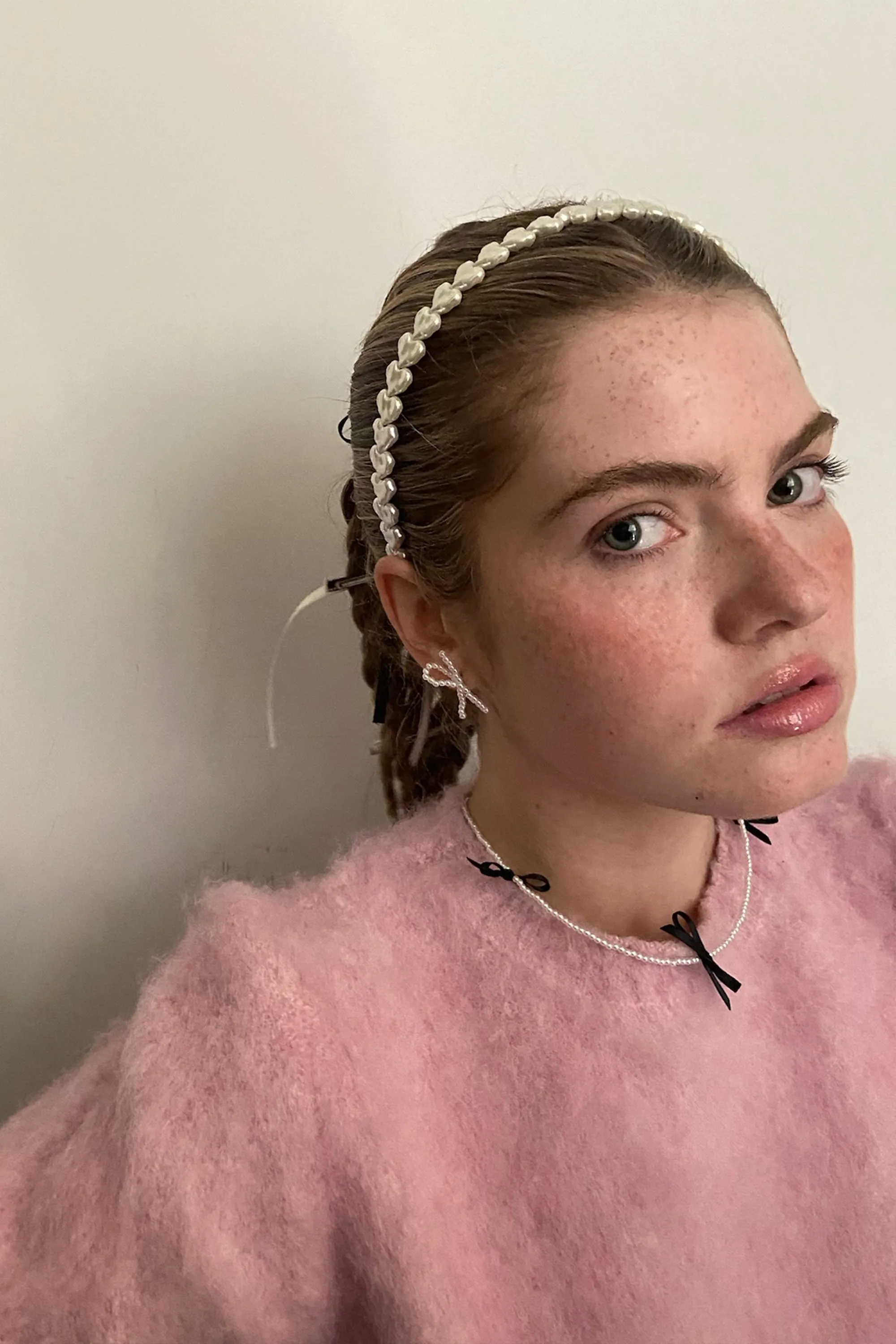 HEART PEARL HEADBAND sold by OAK AND FORT product image thumbnail 2