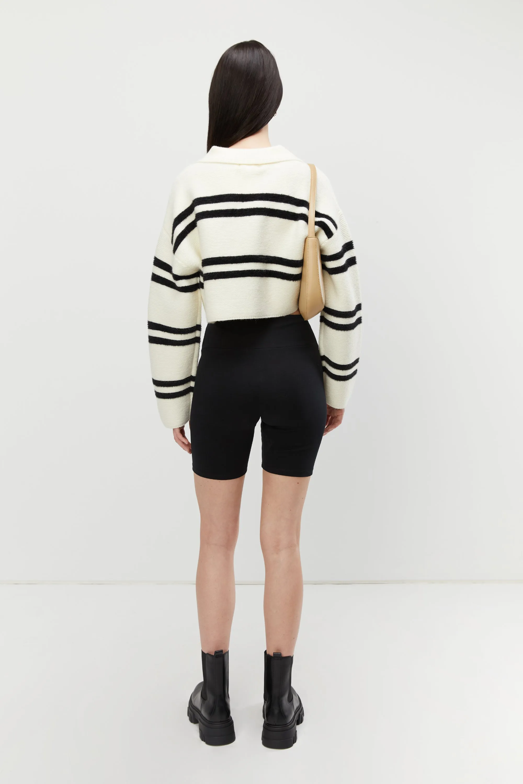 COLLARED STRIPED SWEATER sold by OAK AND FORT product image thumbnail 3