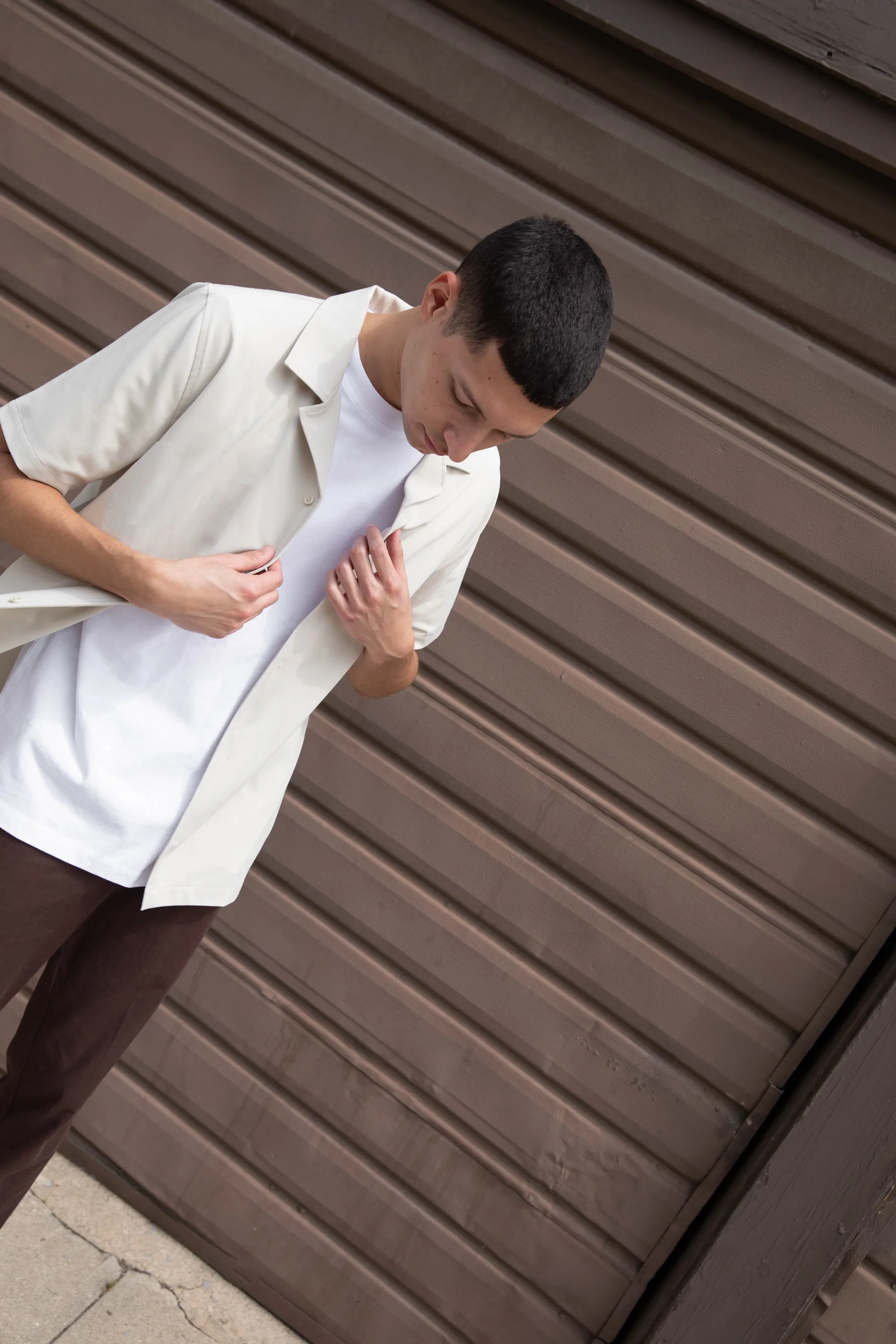 COLLARED SHORT SLEEVE SHIRT sold by OAK AND FORT product image thumbnail 3