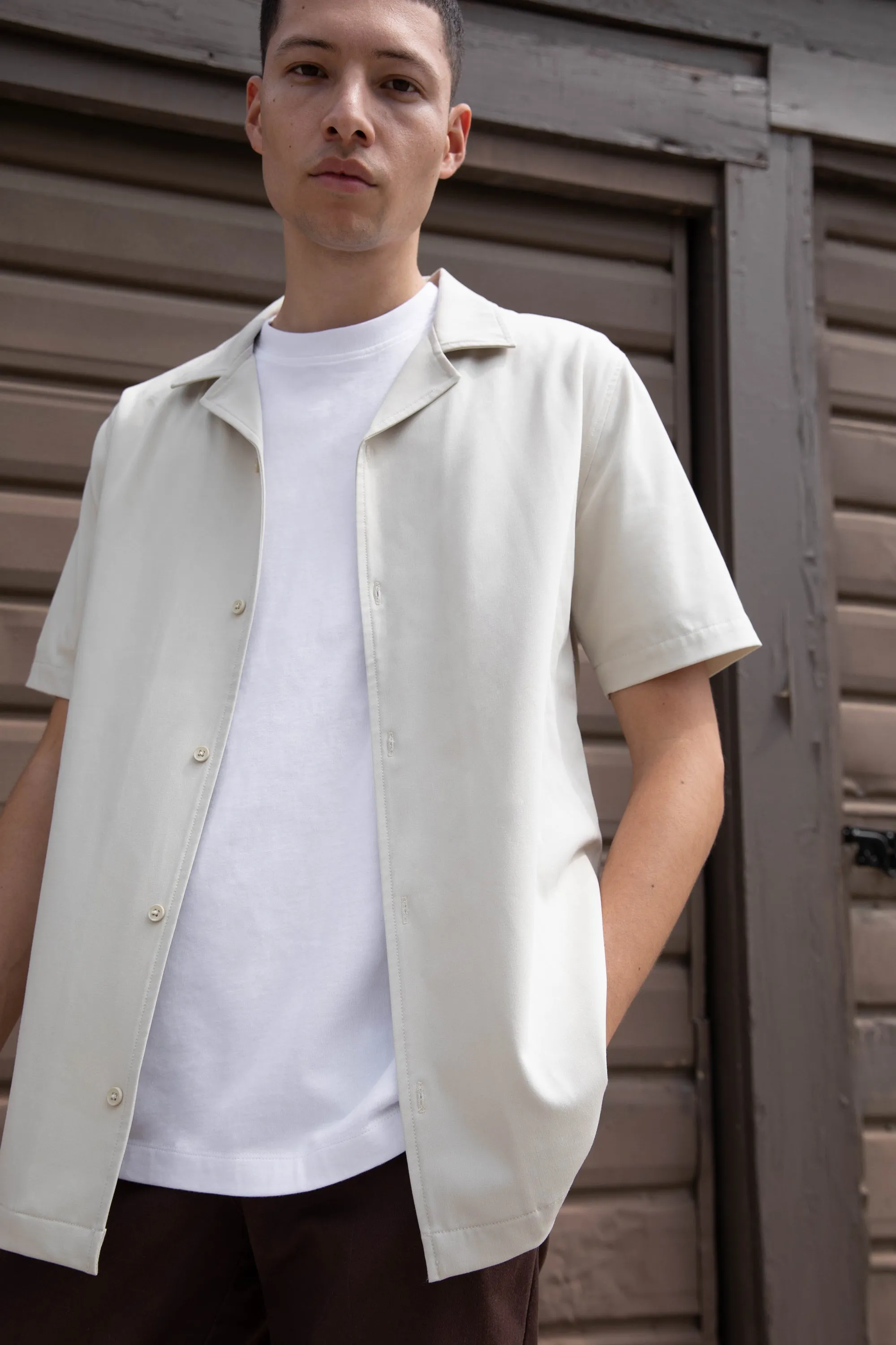 COLLARED SHORT SLEEVE SHIRT sold by OAK AND FORT