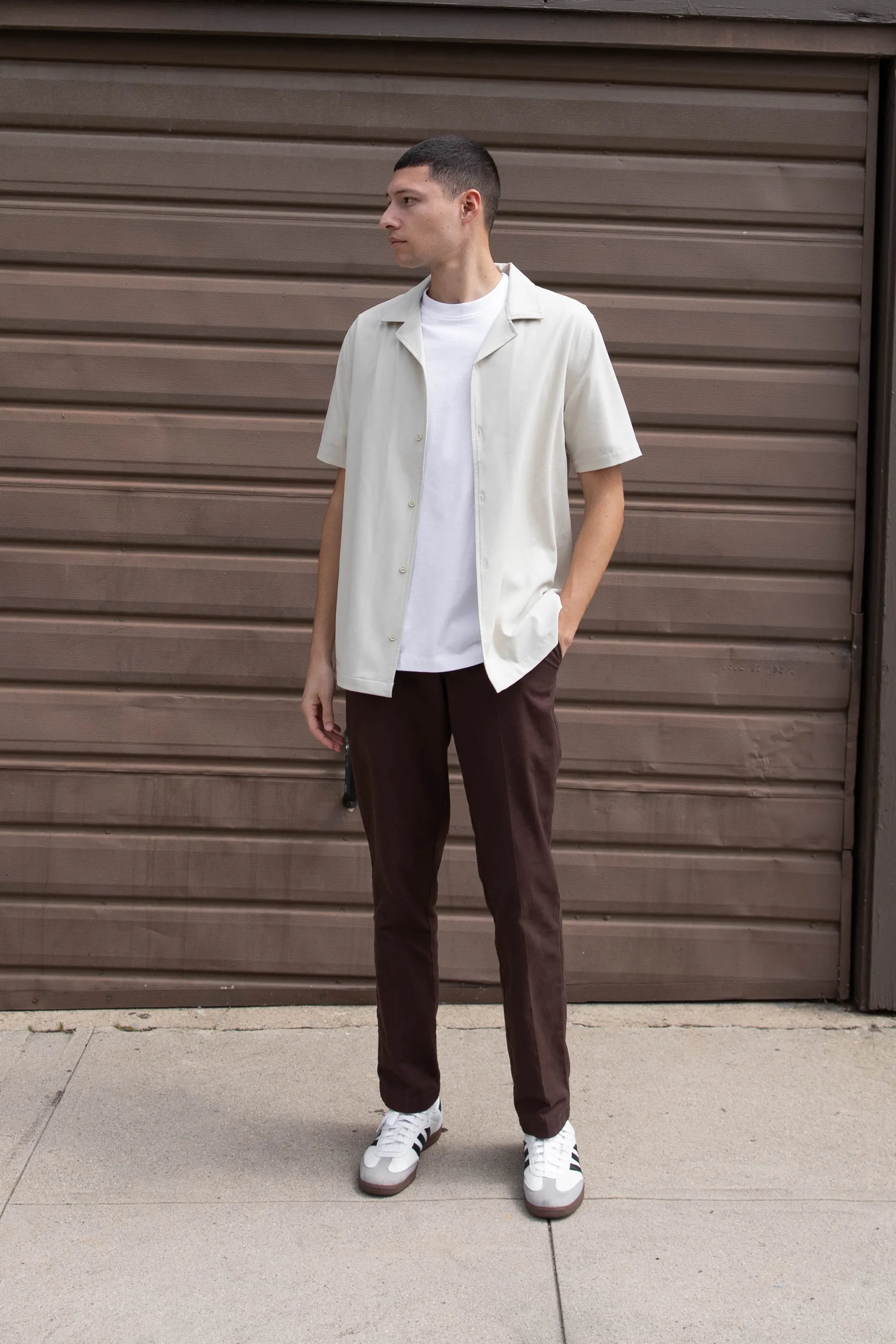 COLLARED SHORT SLEEVE SHIRT sold by OAK AND FORT product image thumbnail 2