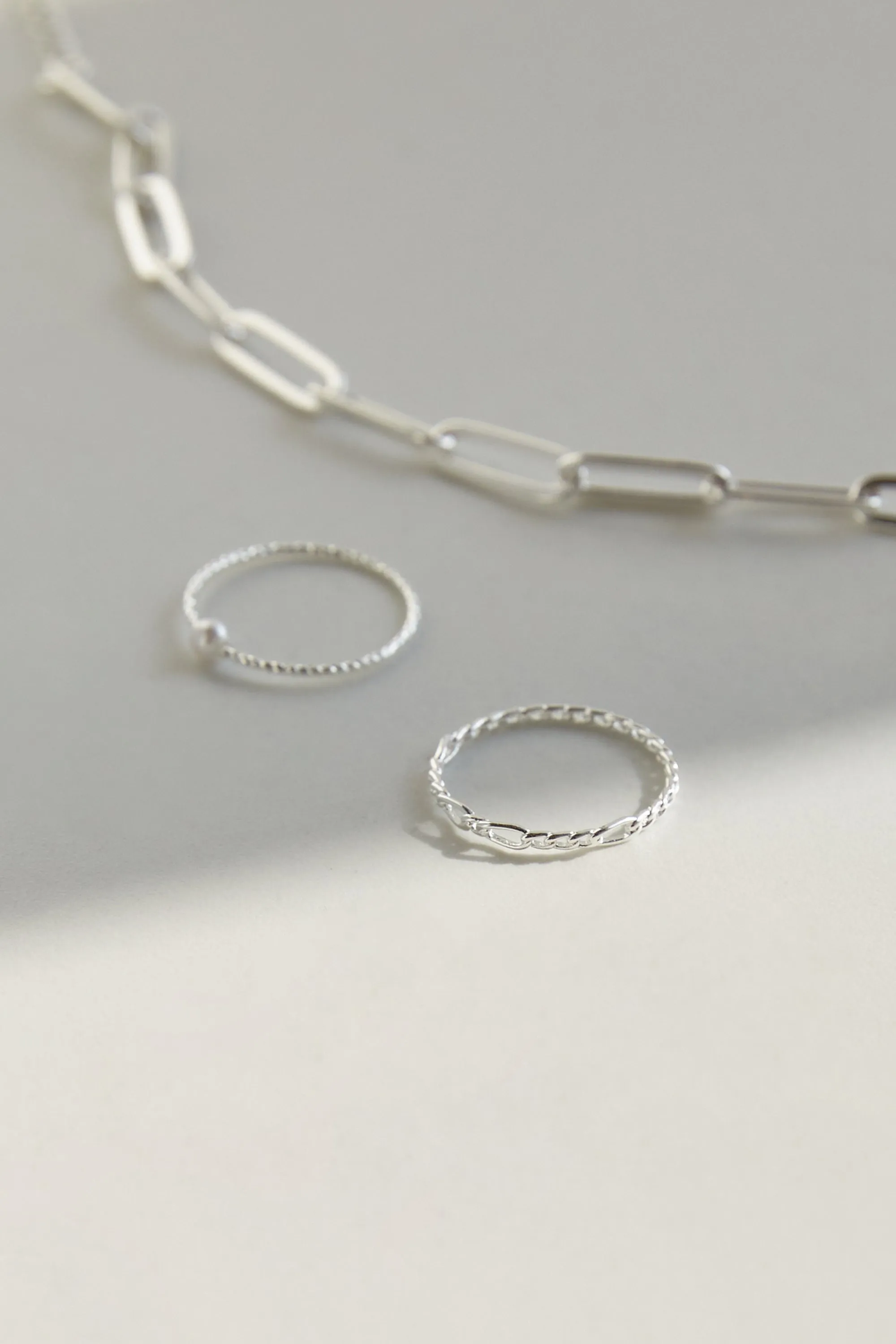 STERLING SILVER RING WITH LINK sold by OAK AND FORT