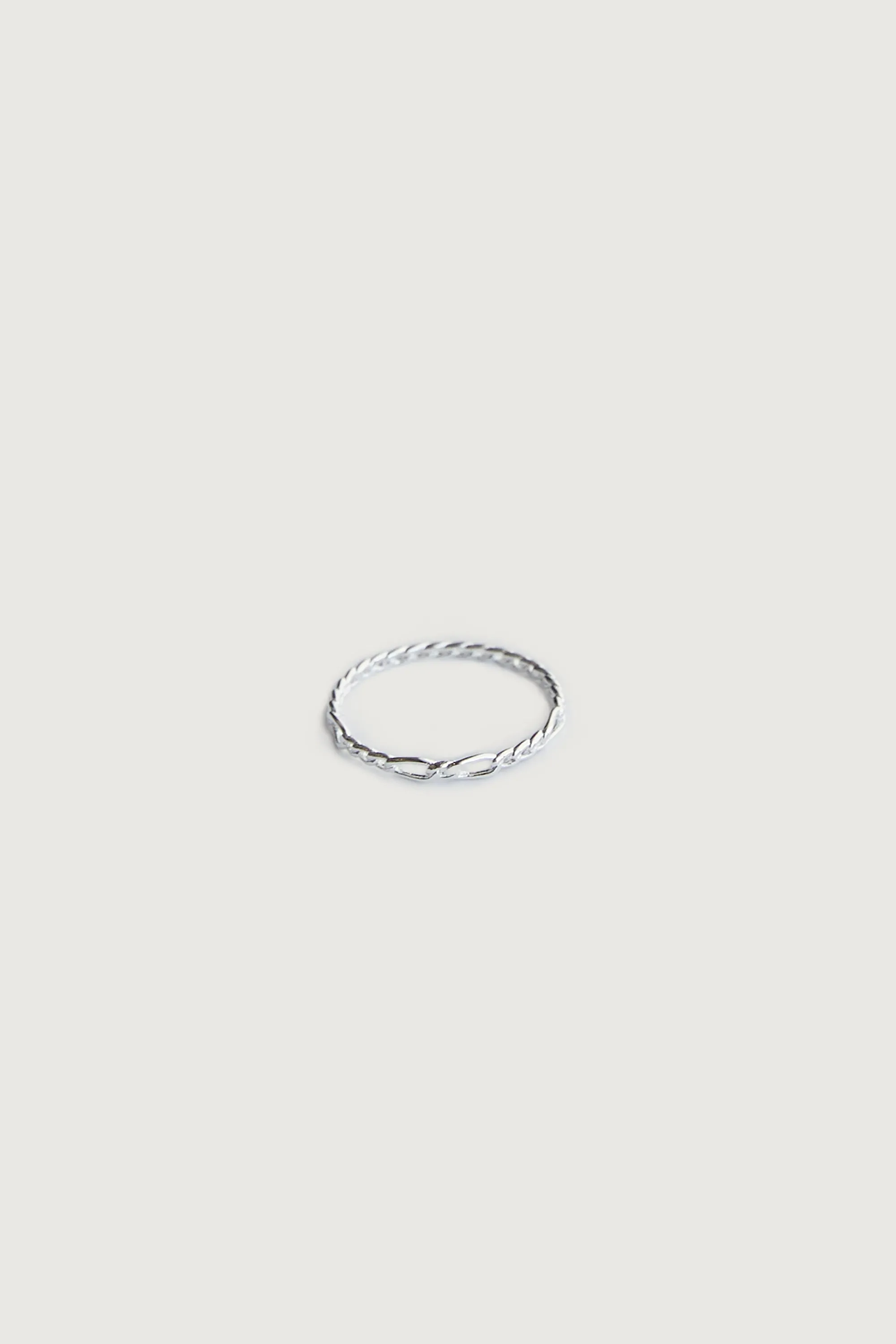 STERLING SILVER RING WITH LINK sold by OAK AND FORT product image thumbnail 3