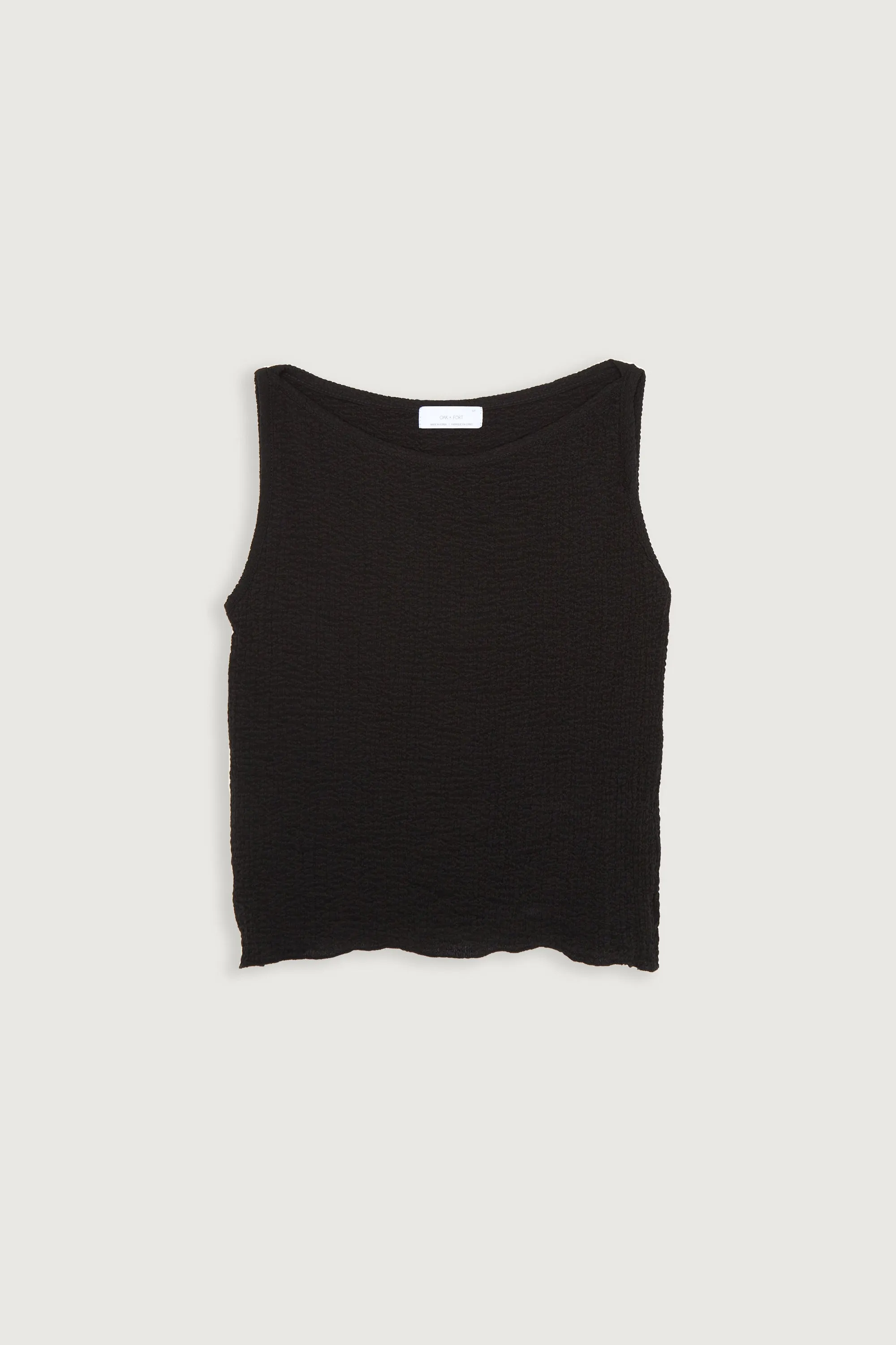 CRINKLED HIGH NECK TANK sold by OAK AND FORT product image thumbnail 5
