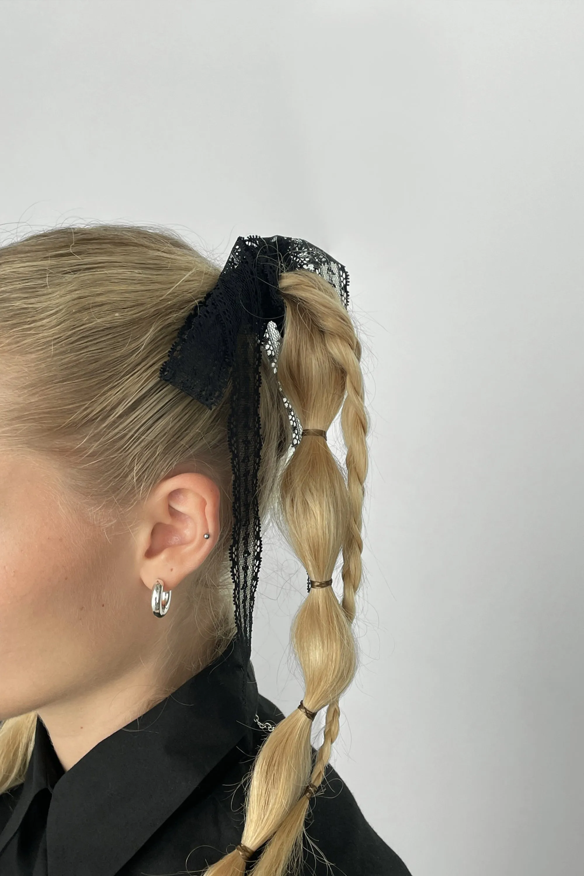 SET OF TWO LACE HAIR RIBBONS sold by OAK AND FORT