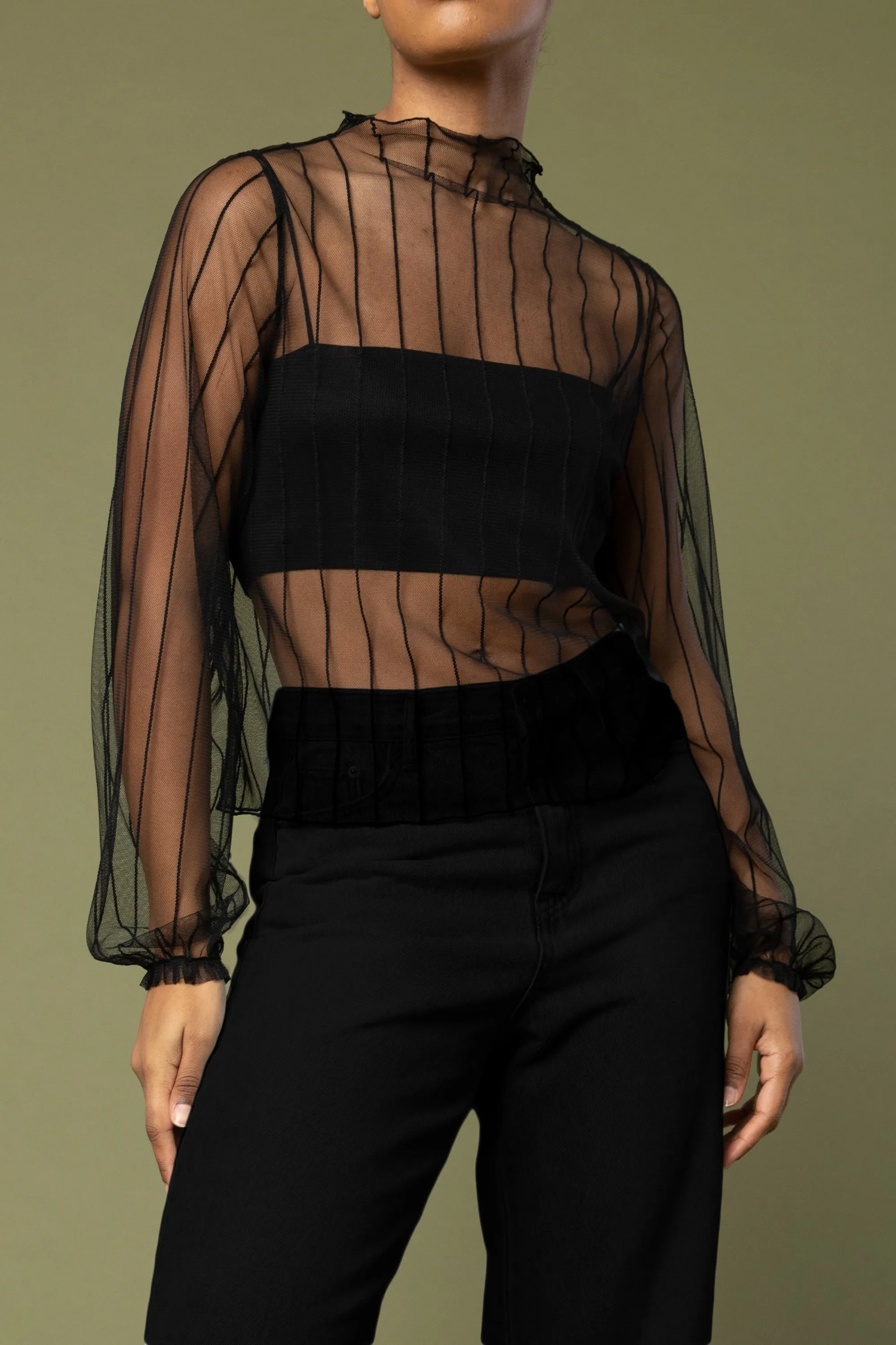 MESH BLOUSE sold by OAK AND FORT product image thumbnail 4