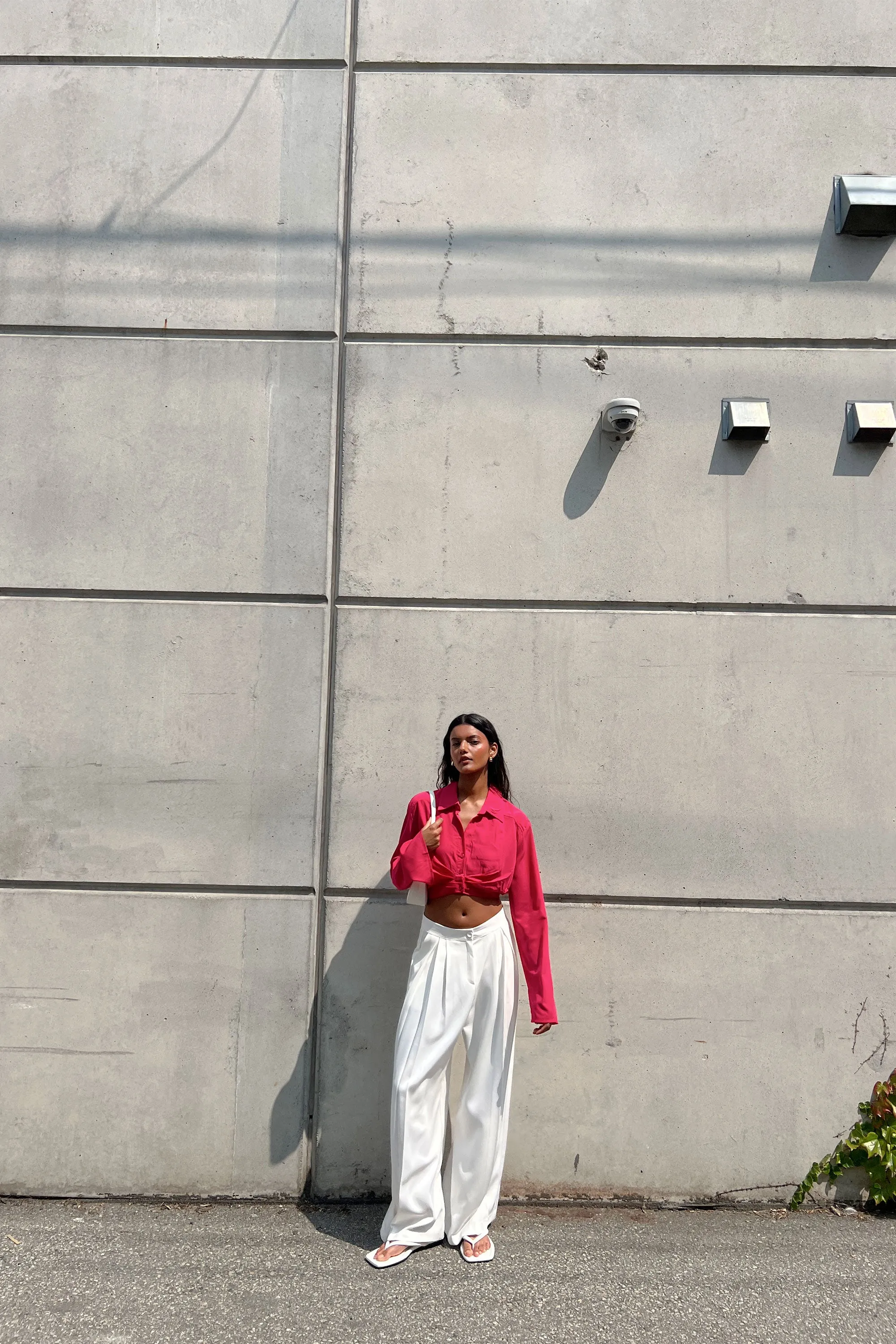 DOUBLE PLEATED WIDE LEG PANT sold by OAK AND FORT product image thumbnail 2