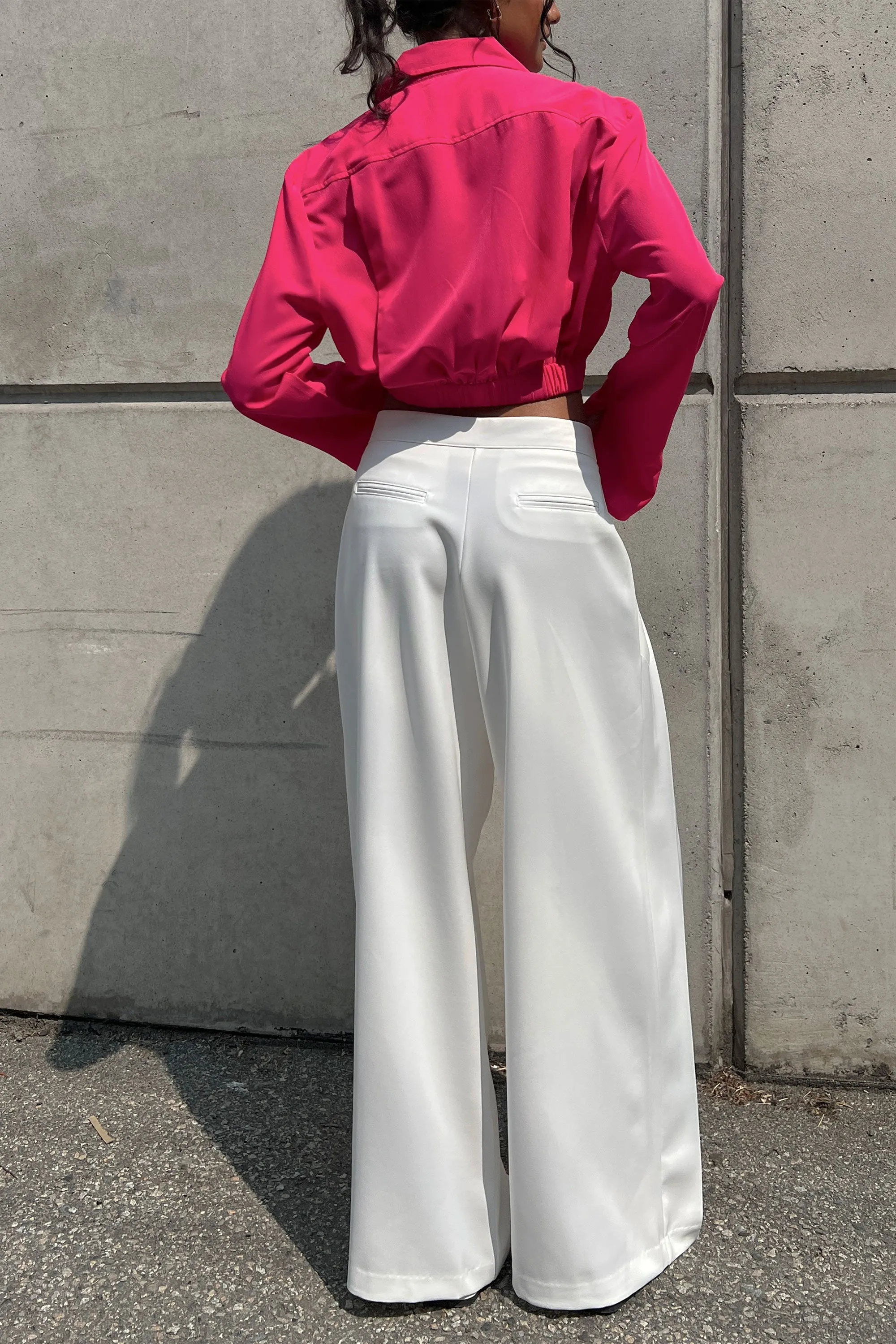 DOUBLE PLEATED WIDE LEG PANT sold by OAK AND FORT product image thumbnail 3