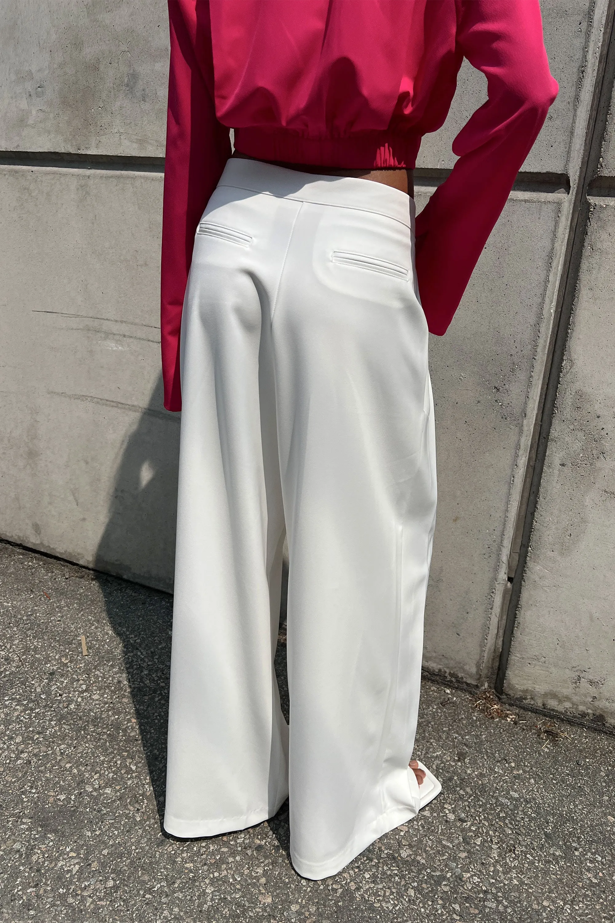 DOUBLE PLEATED WIDE LEG PANT sold by OAK AND FORT product image thumbnail 4