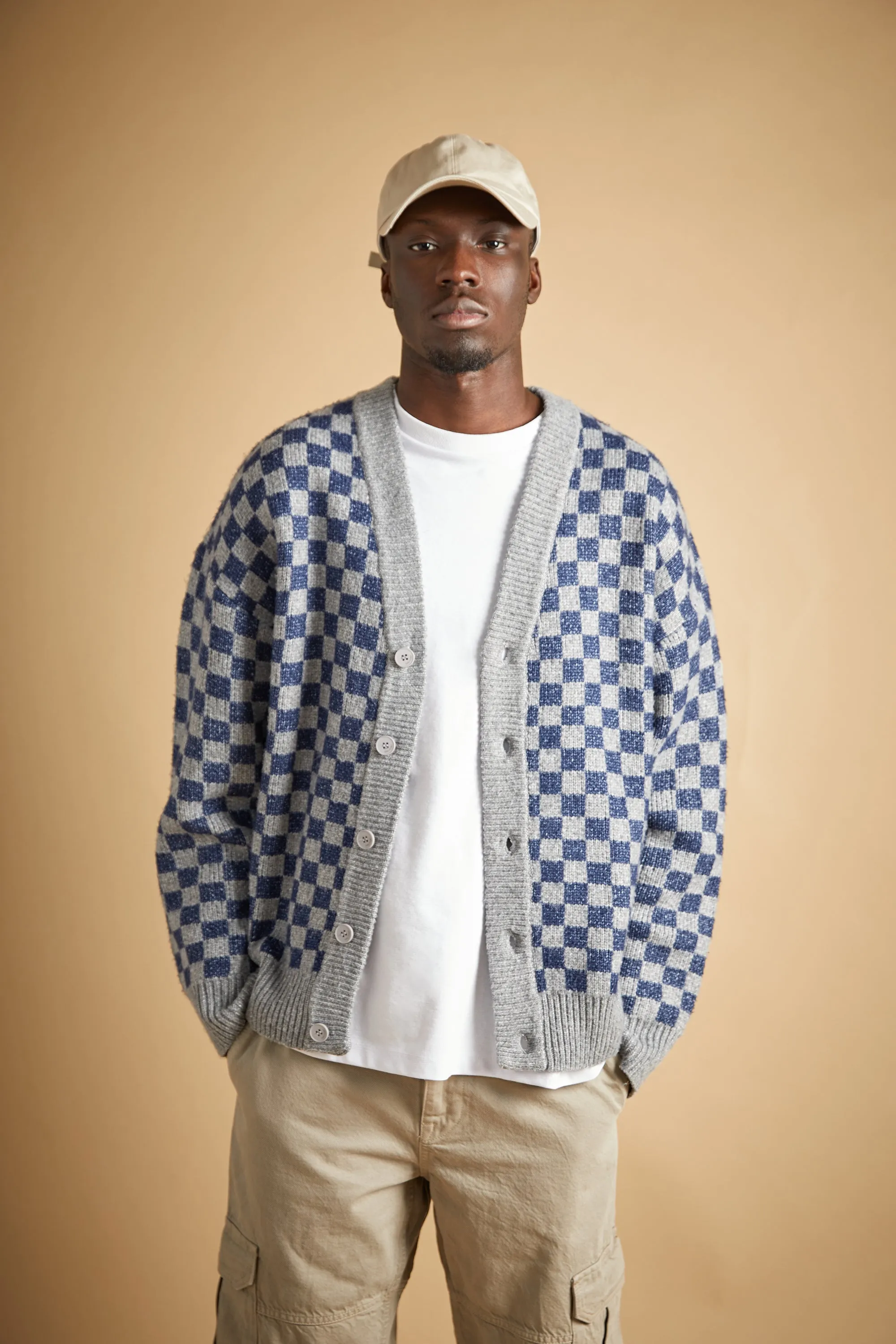 CHECKERED CARDIGAN sold by OAK AND FORT product image thumbnail 3