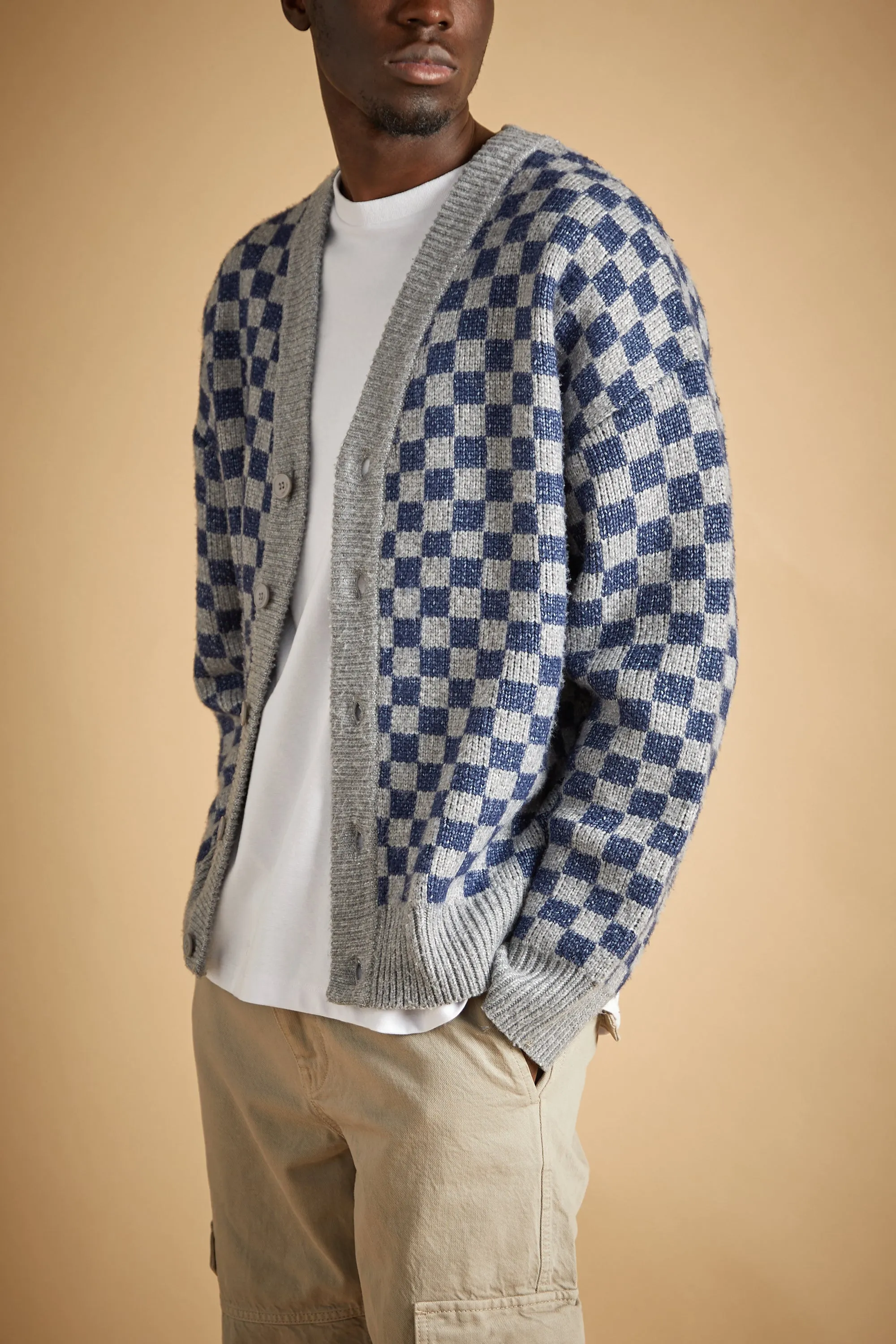 CHECKERED CARDIGAN sold by OAK AND FORT product image thumbnail 2