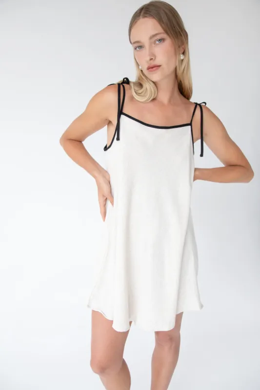 CONTRAST DETAIL MINI DRESS sold by OAK AND FORT