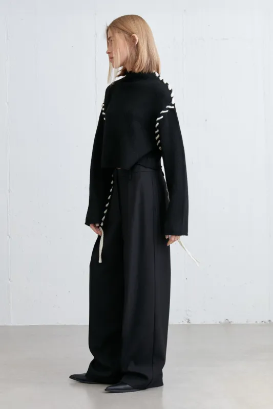 STITCH DETAIL TURTLENECK SWEATER sold by OAK AND FORT