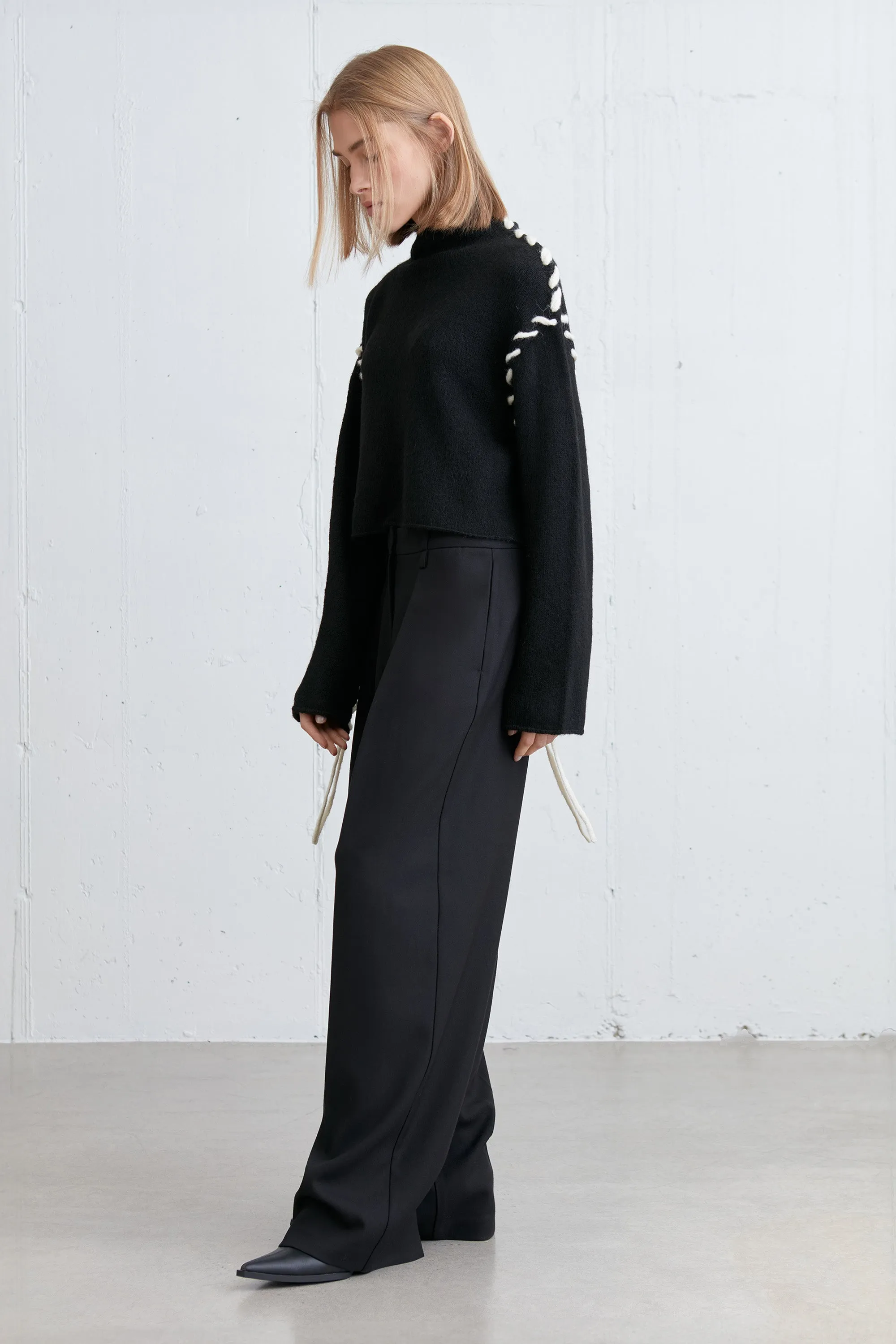 STITCH DETAIL TURTLENECK SWEATER sold by OAK AND FORT product image thumbnail 5