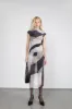 MAXI DRESS WITH ABSTRACT PRINT sold by OAK AND FORT