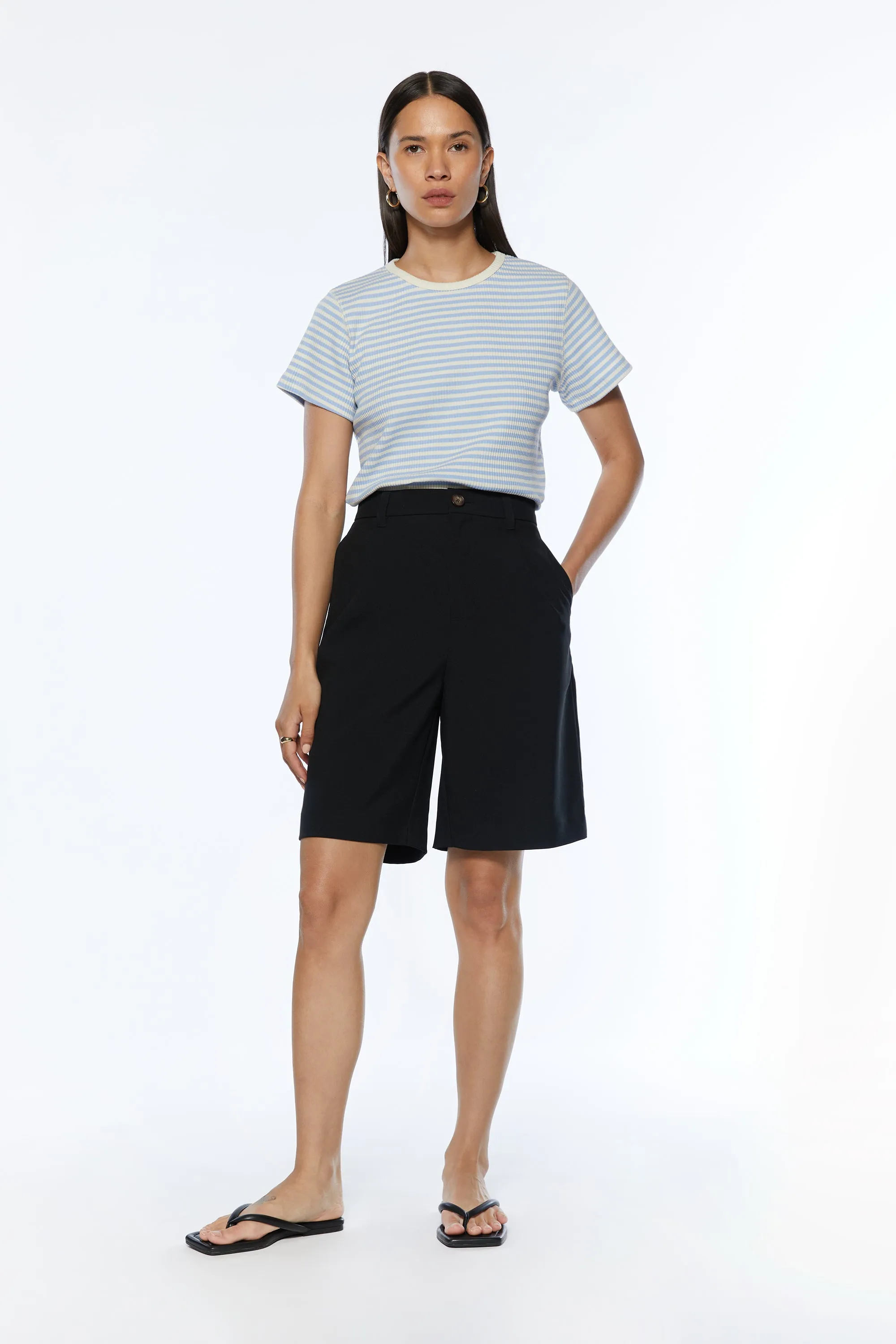 STRIPED TEE sold by OAK AND FORT product image thumbnail 2