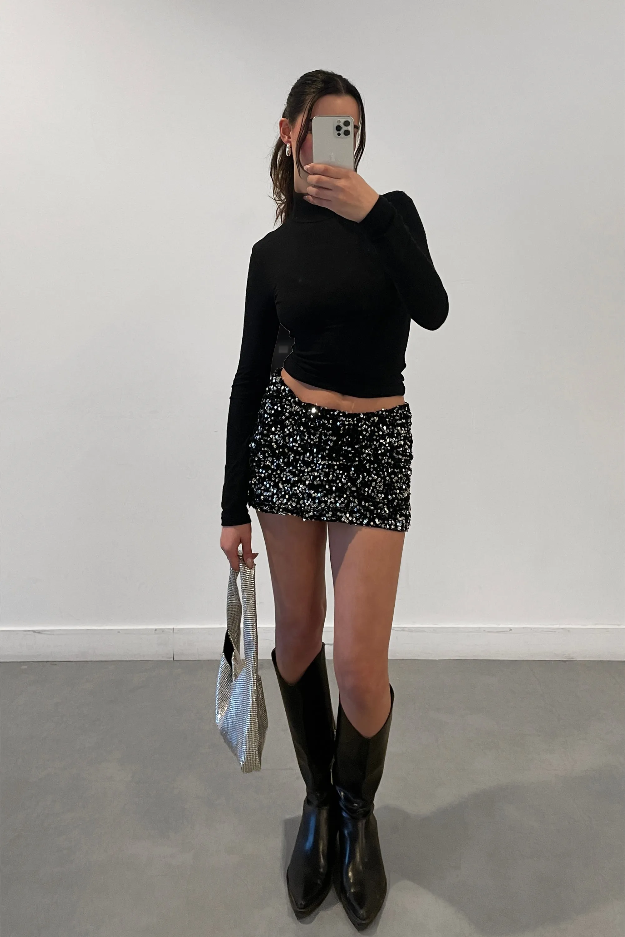 SEQUINED MINI SKIRT sold by OAK AND FORT product image thumbnail 3