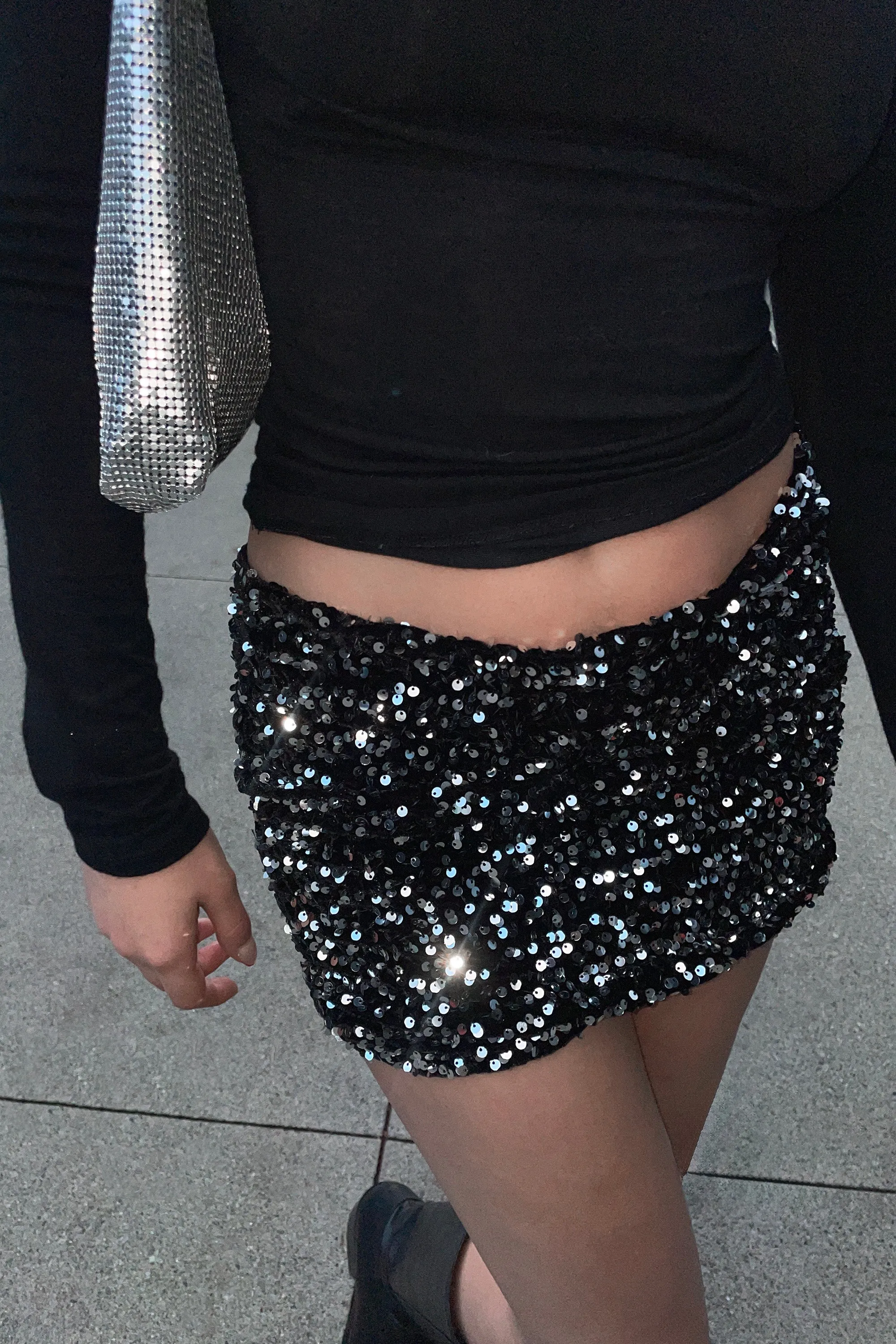 SEQUINED MINI SKIRT sold by OAK AND FORT product image thumbnail 2