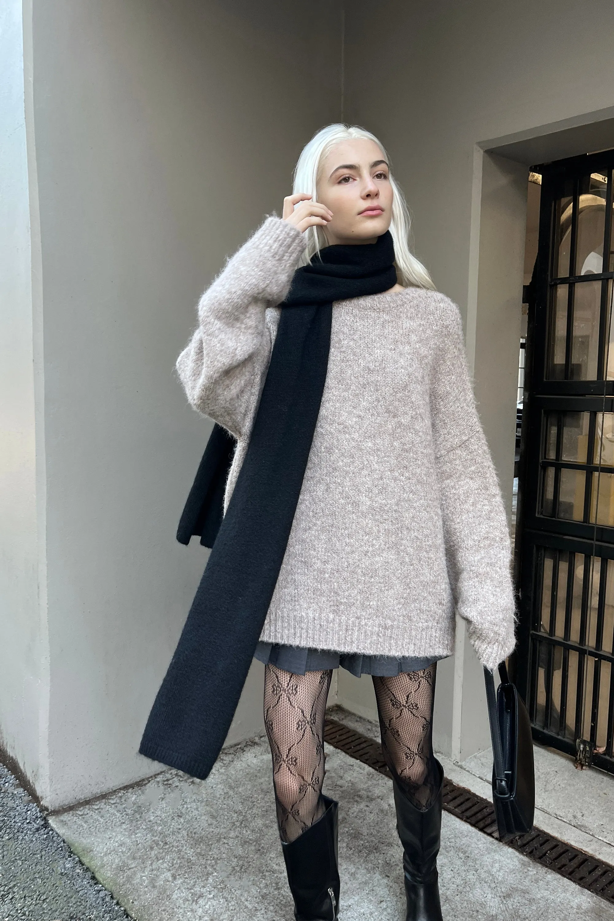 CHUNKY KNIT SCARF sold by OAK AND FORT product image thumbnail 2