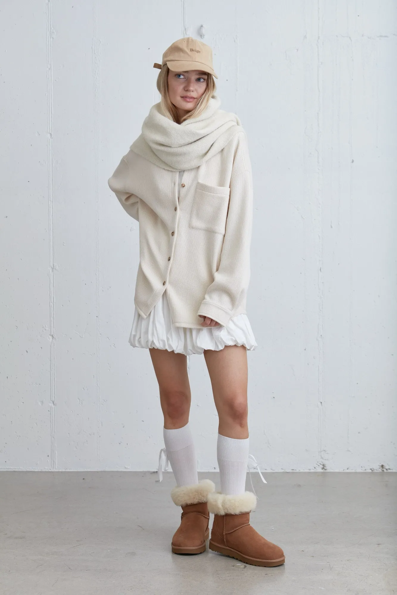 CHUNKY KNIT SCARF sold by OAK AND FORT product image thumbnail 4