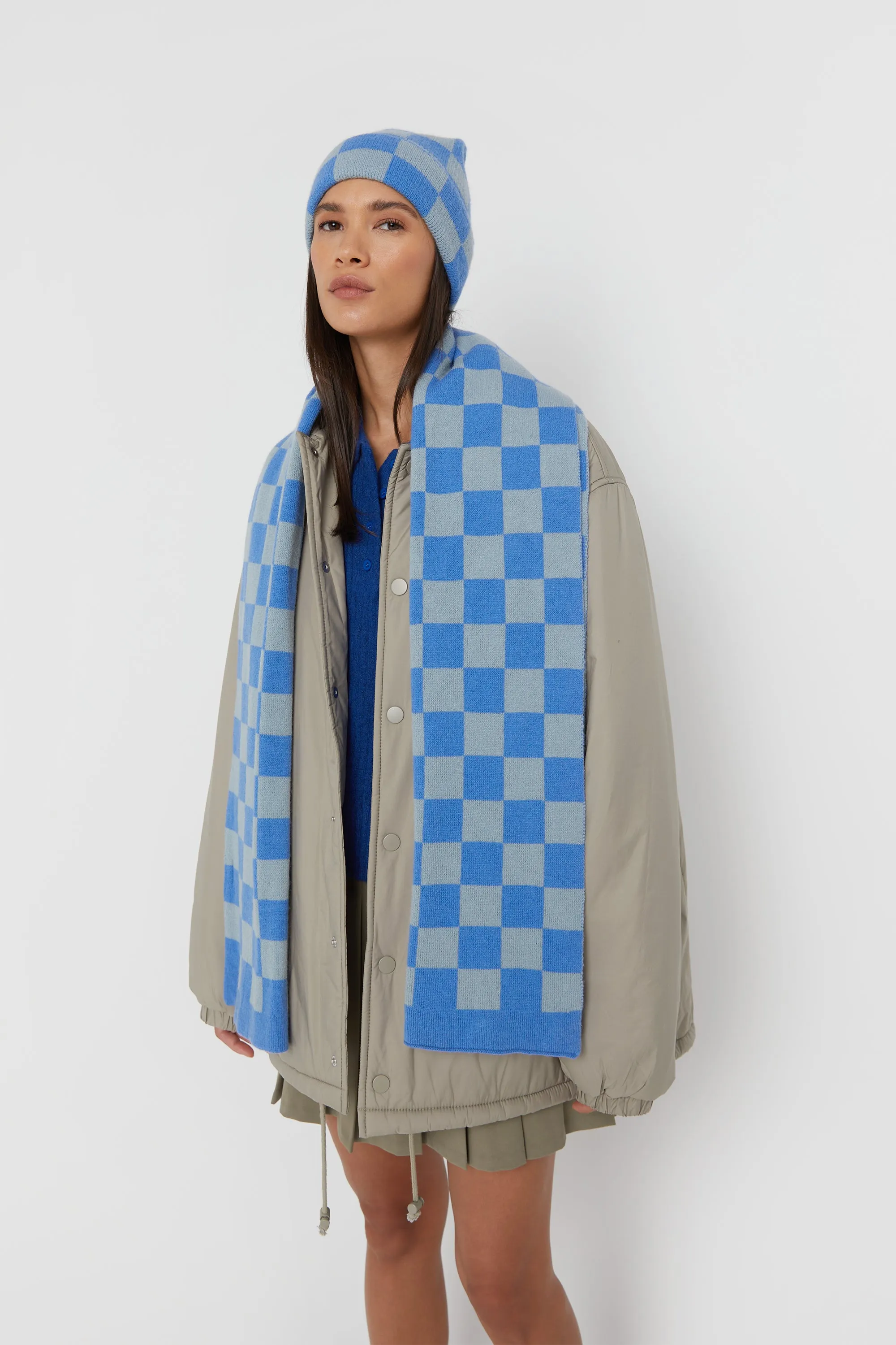 CHECKERED BEANIE sold by OAK AND FORT product image thumbnail 2