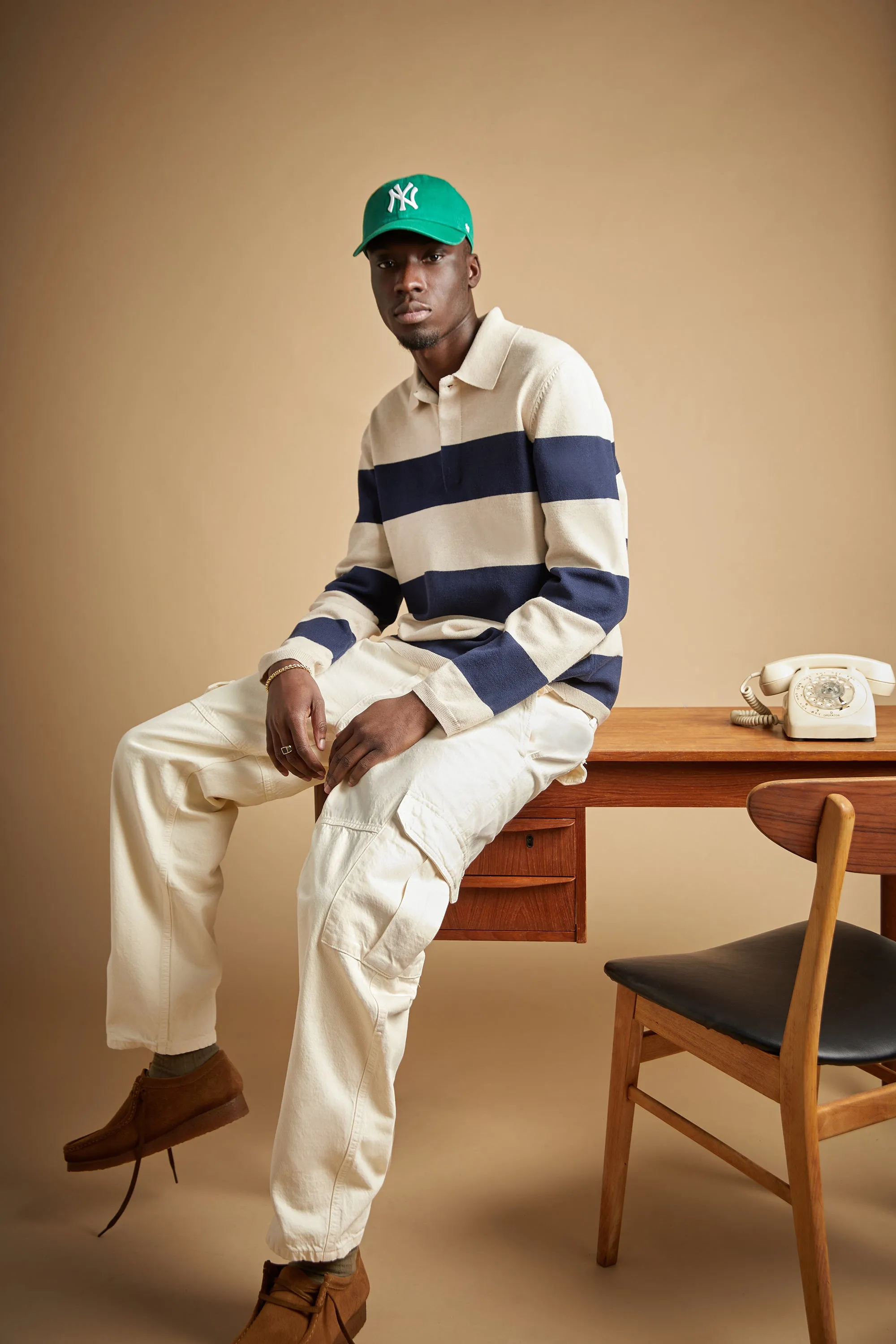 STRIPED COLLARED SWEATER sold by OAK AND FORT