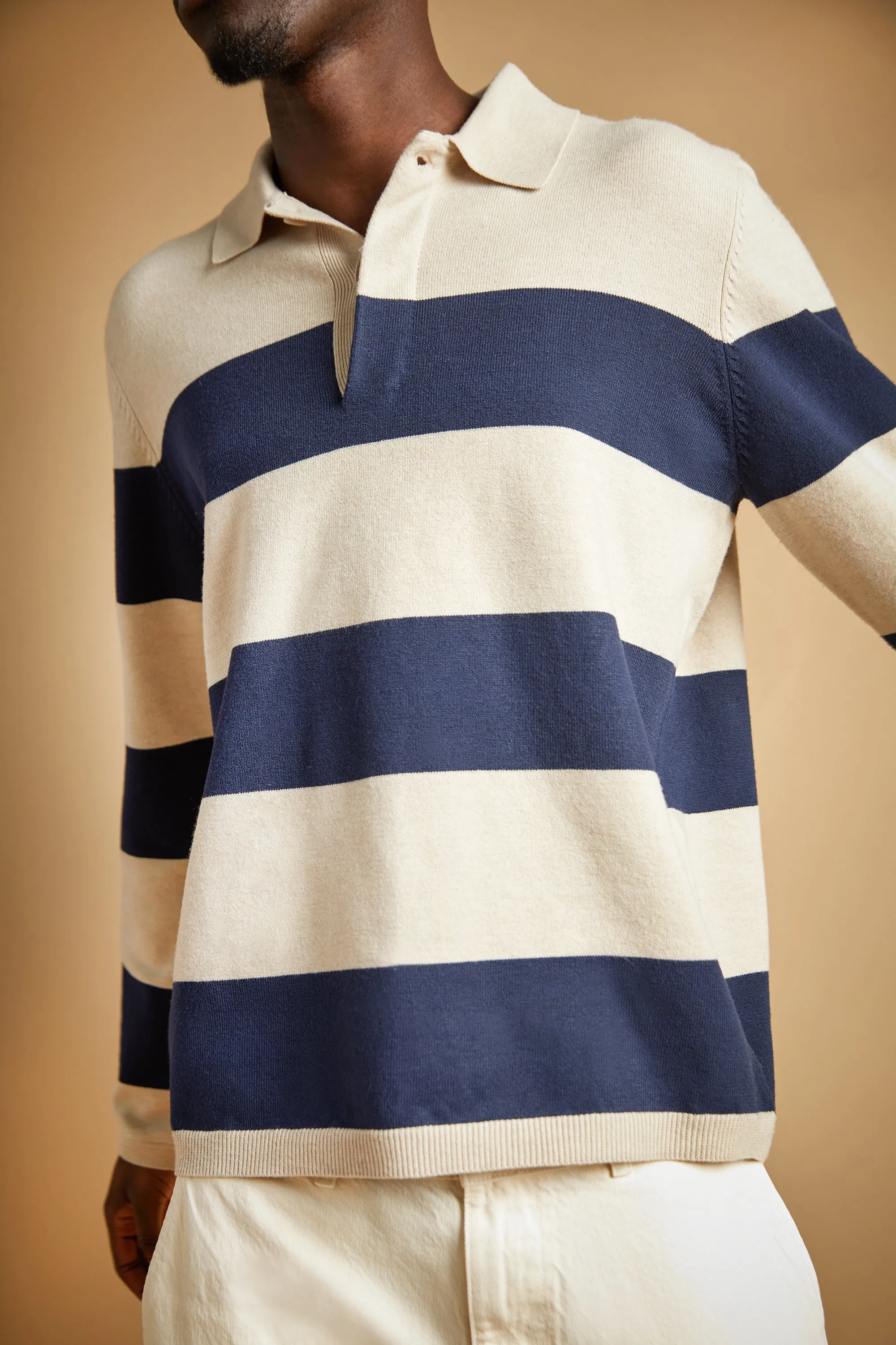 STRIPED COLLARED SWEATER sold by OAK AND FORT product image thumbnail 3