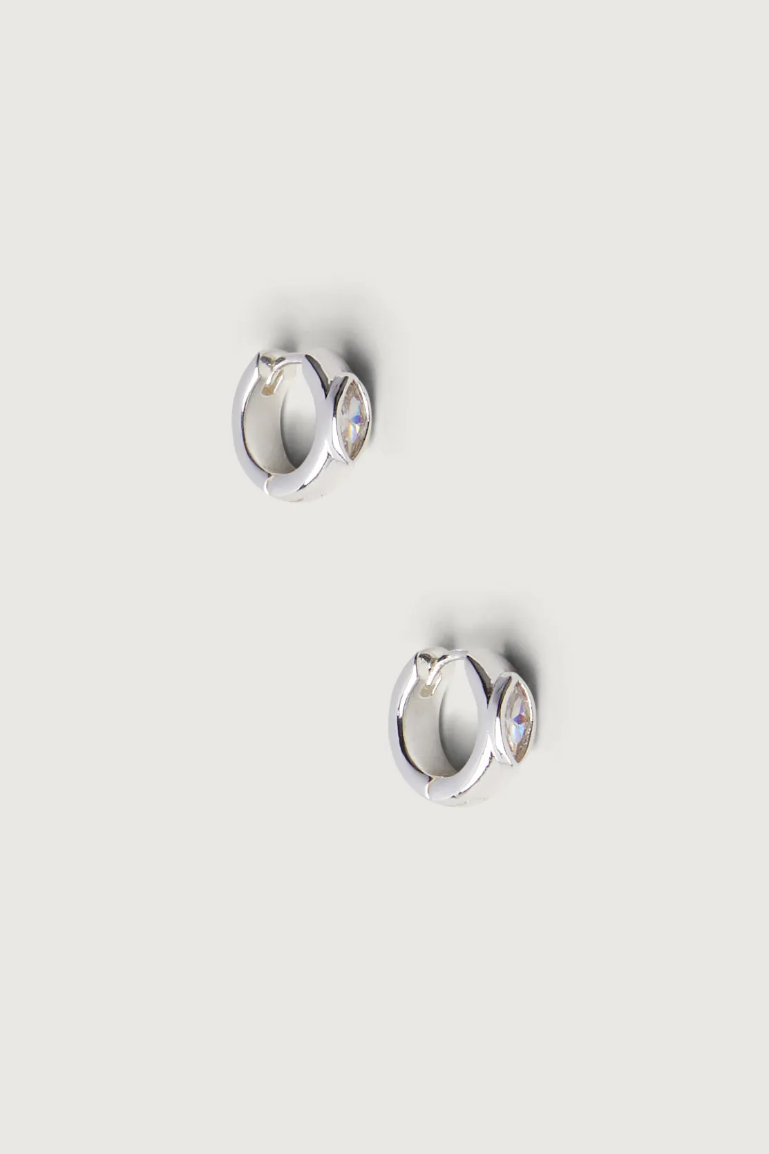 HOOP EARRING WITH ZIRCONIA sold by OAK AND FORT product image thumbnail 3
