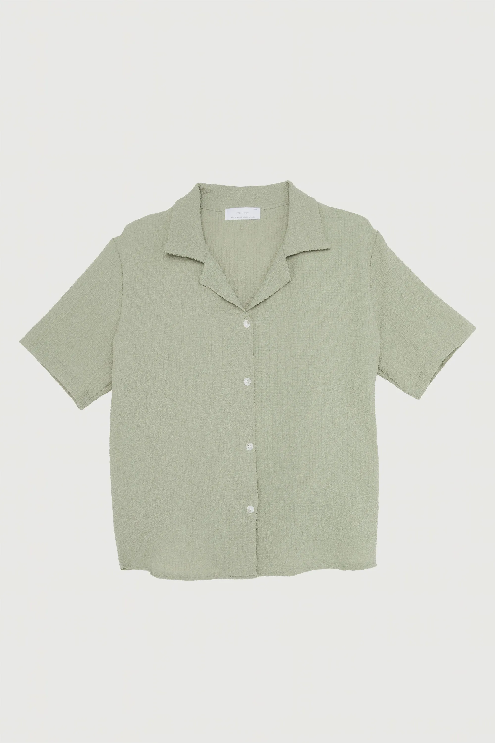 CRINKLE SHORT SLEEVE SHIRT sold by OAK AND FORT product image thumbnail 5