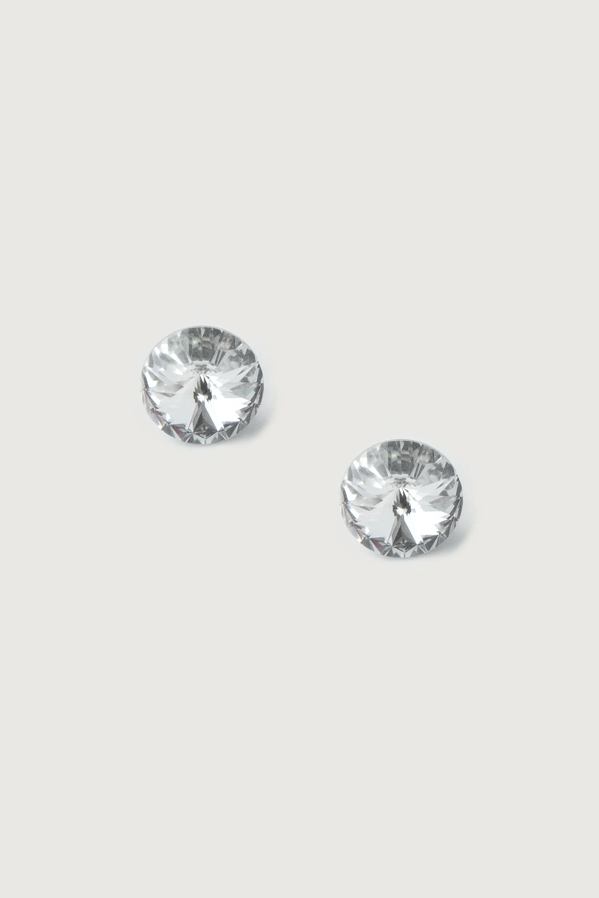 LARGE ROUND ZIRCONIA STUD EARRING sold by OAK AND FORT
