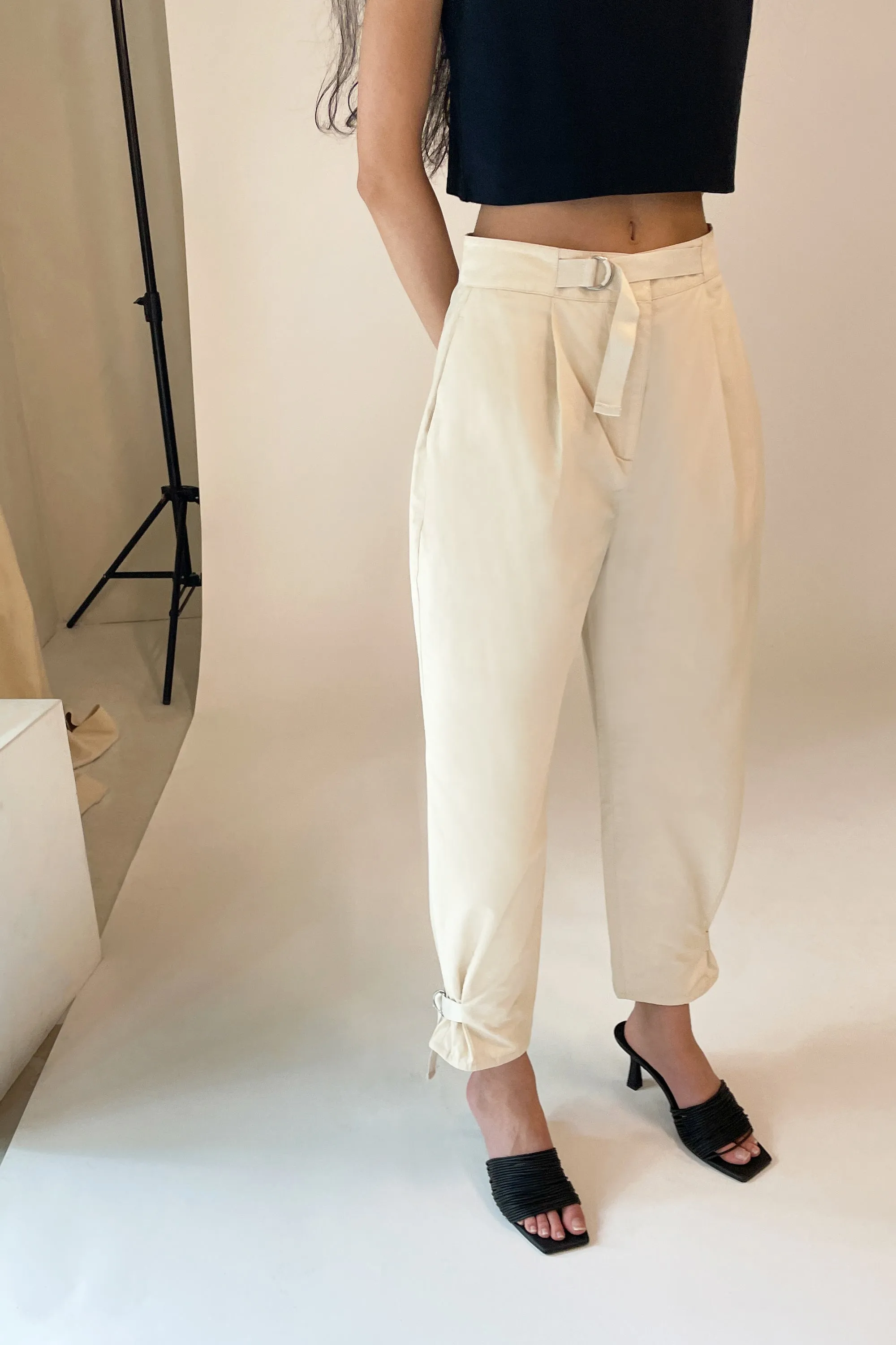 TAPERED PANT WITH BELT sold by OAK AND FORT product image thumbnail 2