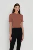 CROPPED MOCKNECK TOP sold by OAK AND FORT