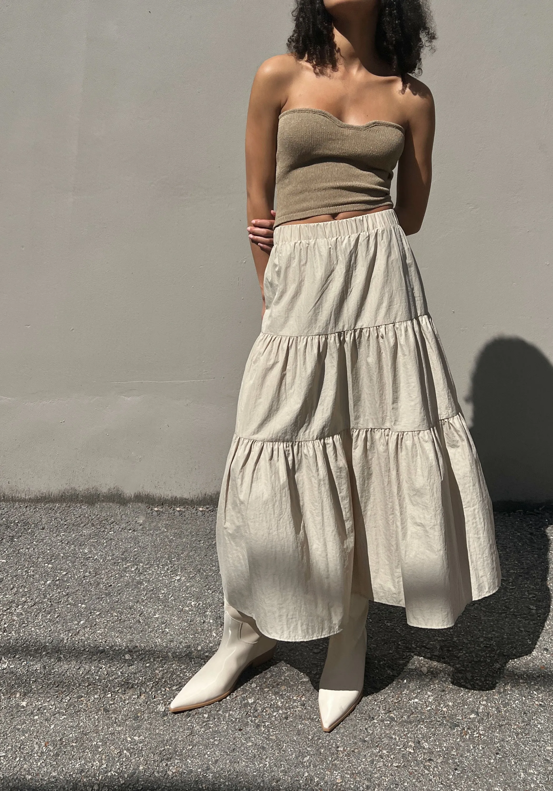 THREE TIER MAXI SKIRT sold by OAK AND FORT product image thumbnail 5