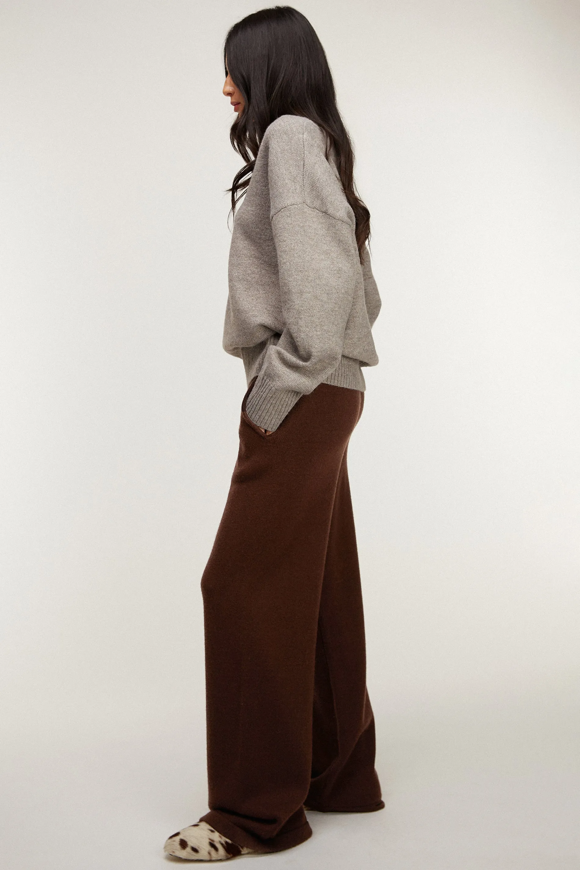 ELASTIC WAIST KNIT PANT sold by OAK AND FORT product image thumbnail 3