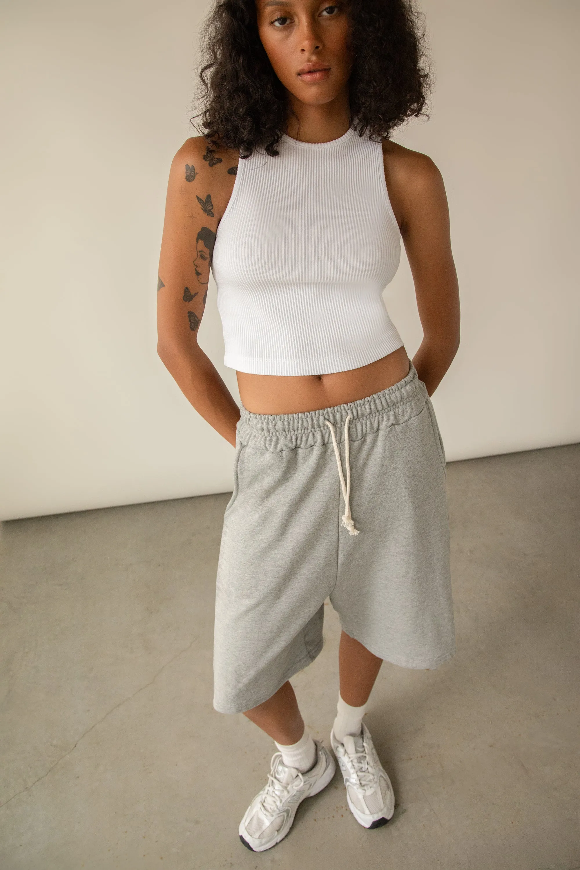 RACERBACK CROPPED TANK sold by OAK AND FORT product image thumbnail 4