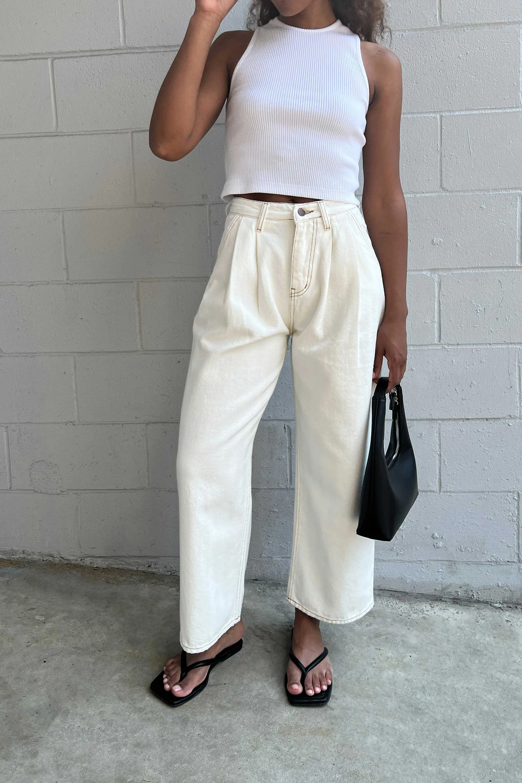 TWILL STRAIGHT LEG PANT sold by OAK AND FORT