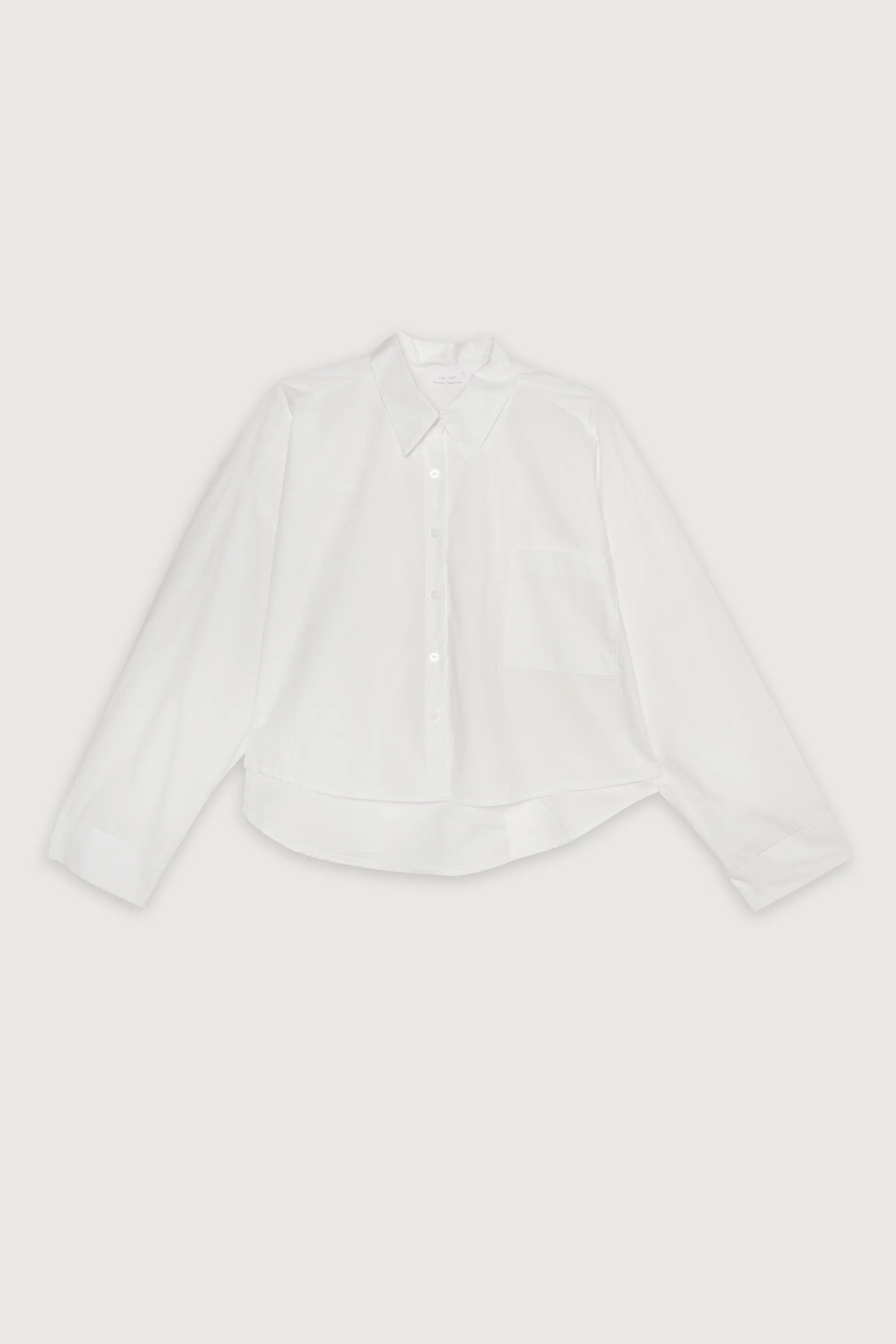 CROPPED BUTTON UP SHIRT sold by OAK AND FORT product image thumbnail 4
