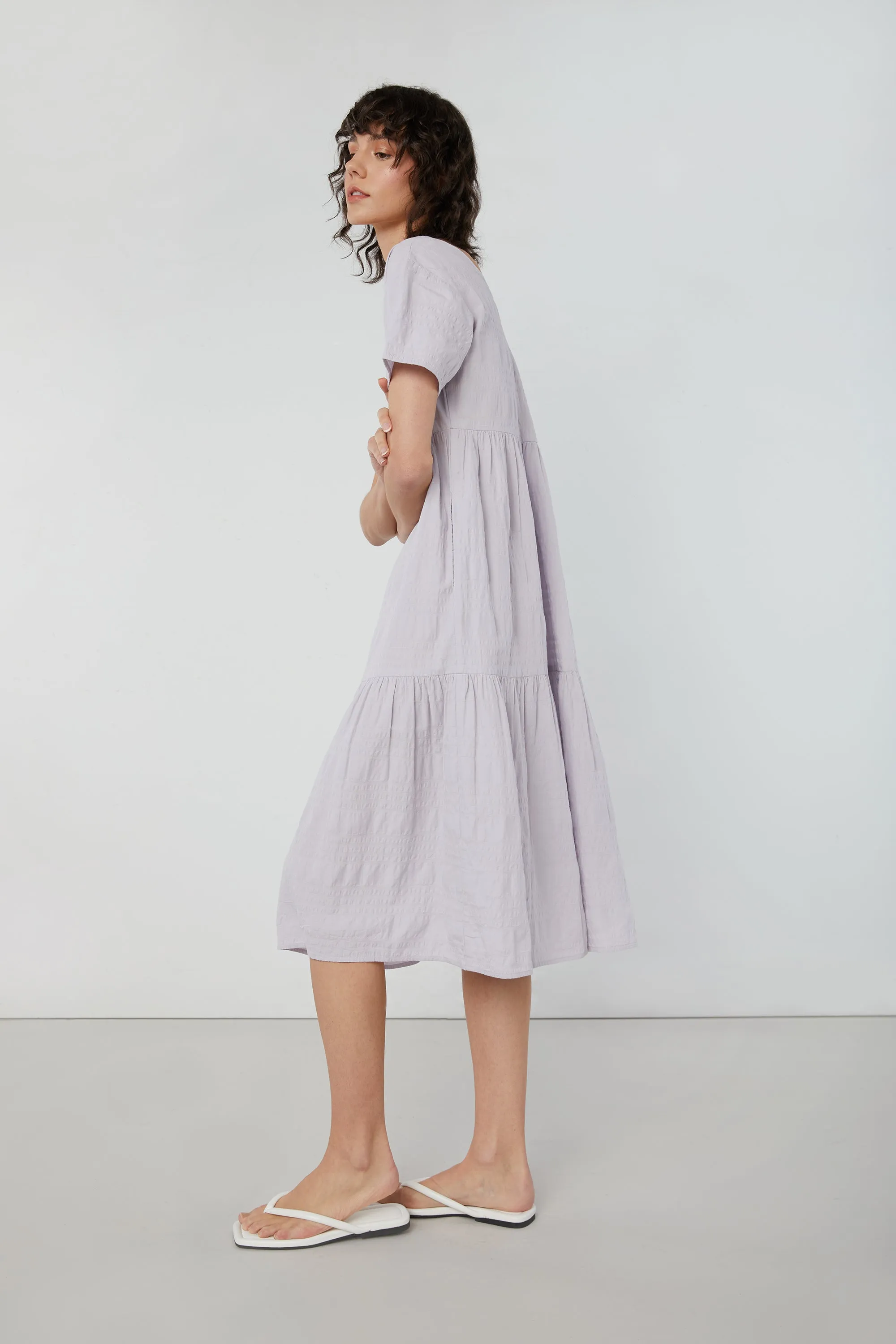 TIERED MIDI DRESS sold by OAK AND FORT