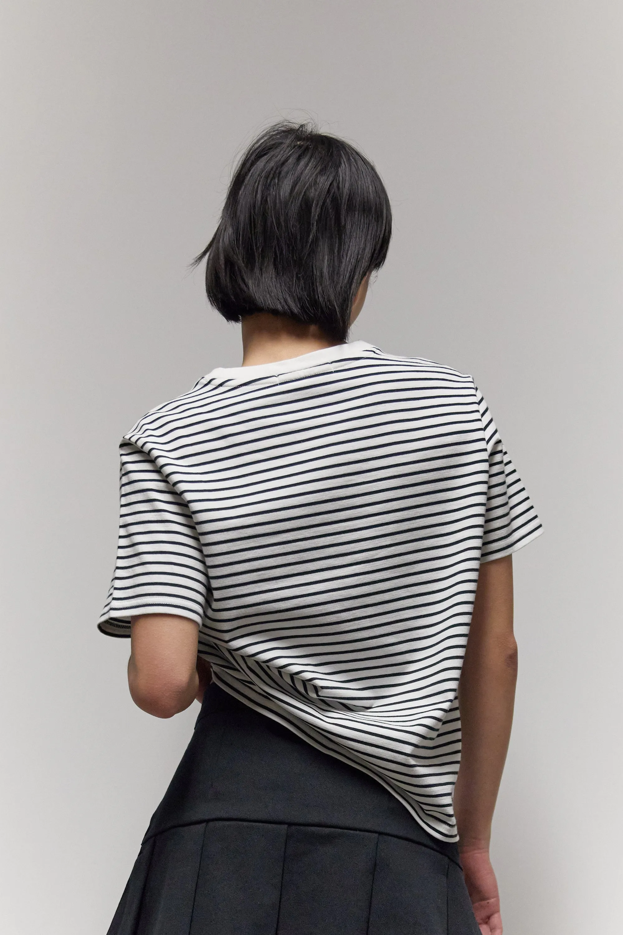 STRIPED T-SHIRT sold by OAK AND FORT product image thumbnail 5