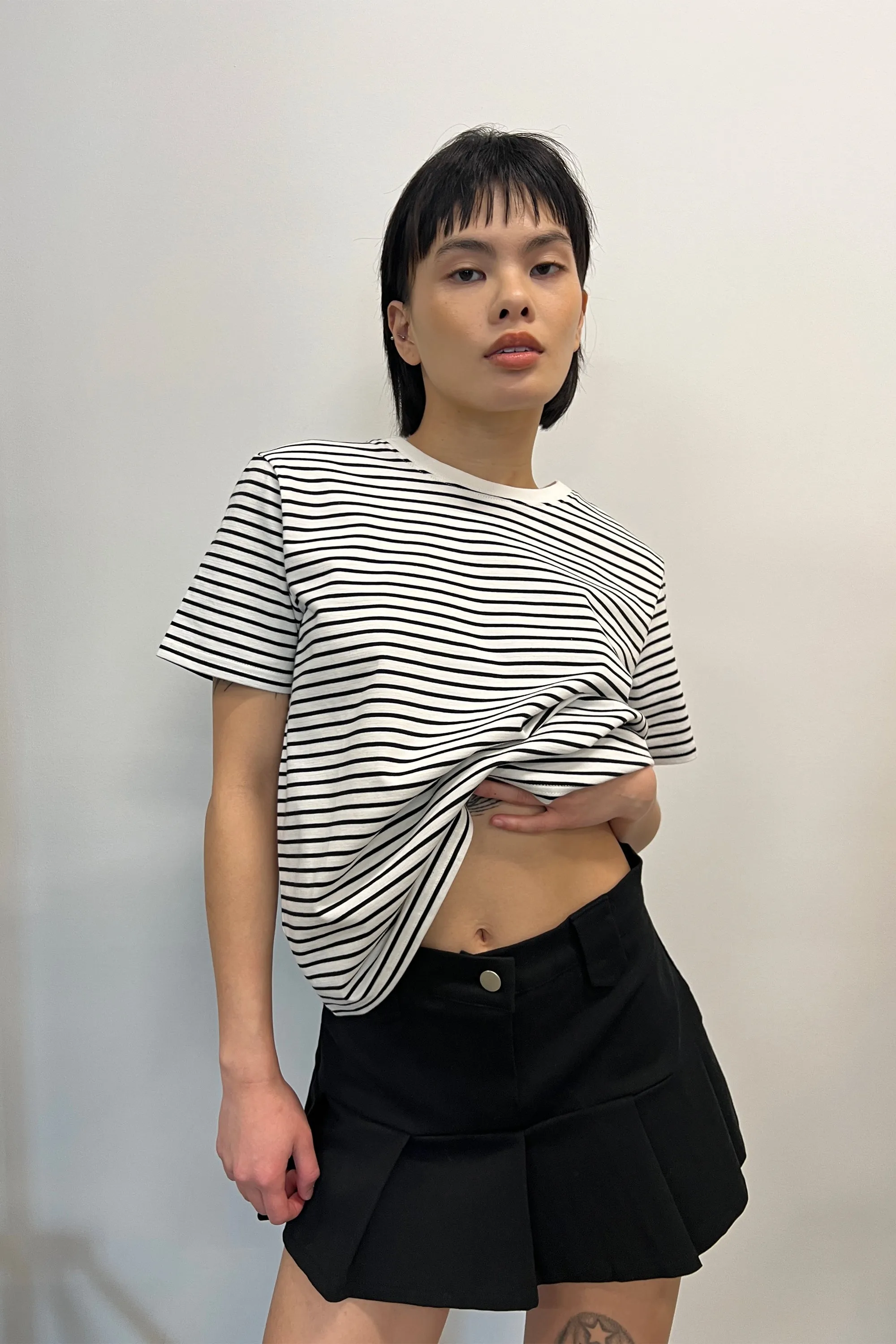 STRIPED T-SHIRT sold by OAK AND FORT product image thumbnail 4