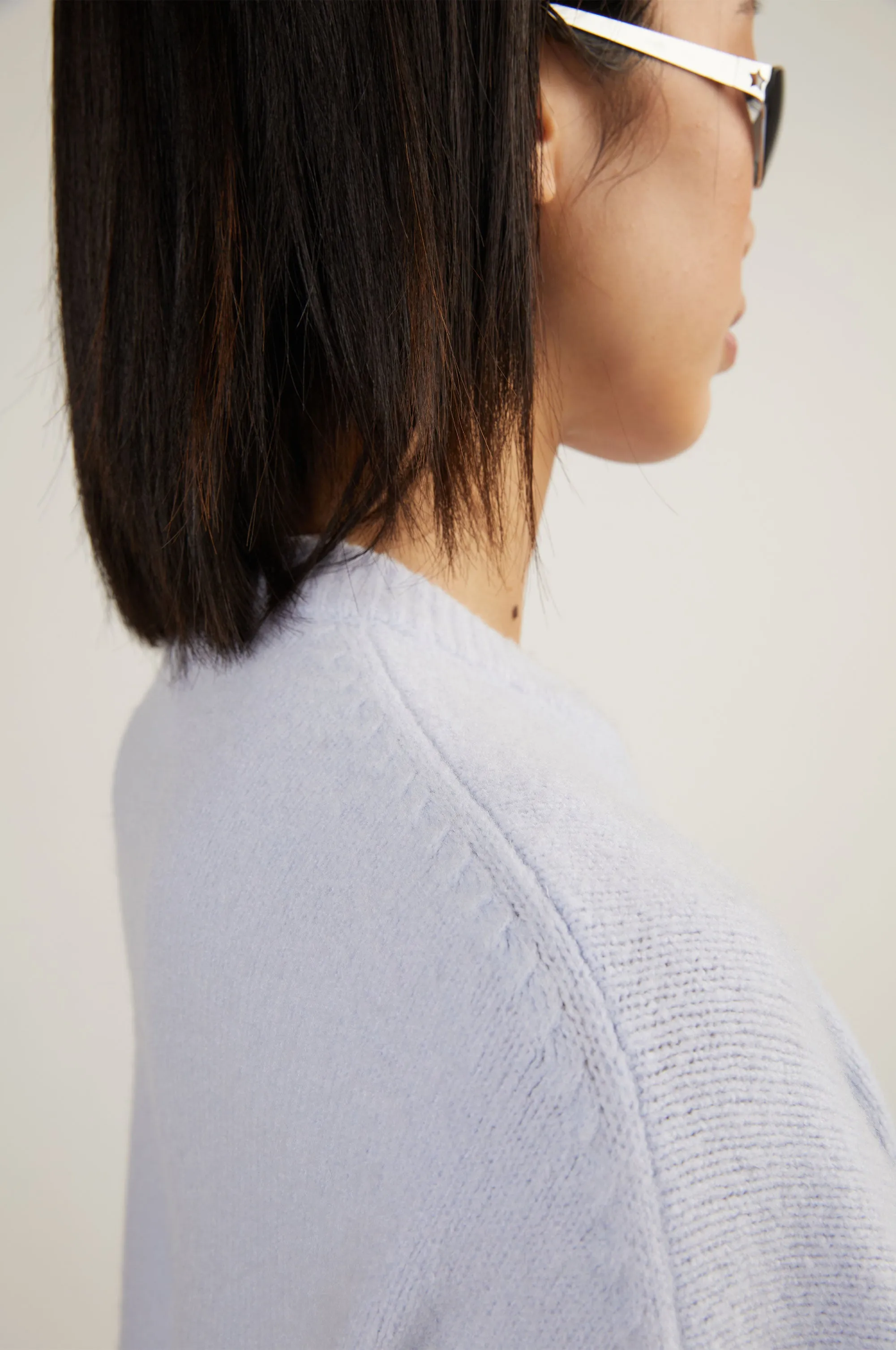 RELAXED FIT CROPPED SWEATER sold by OAK AND FORT product image thumbnail 4