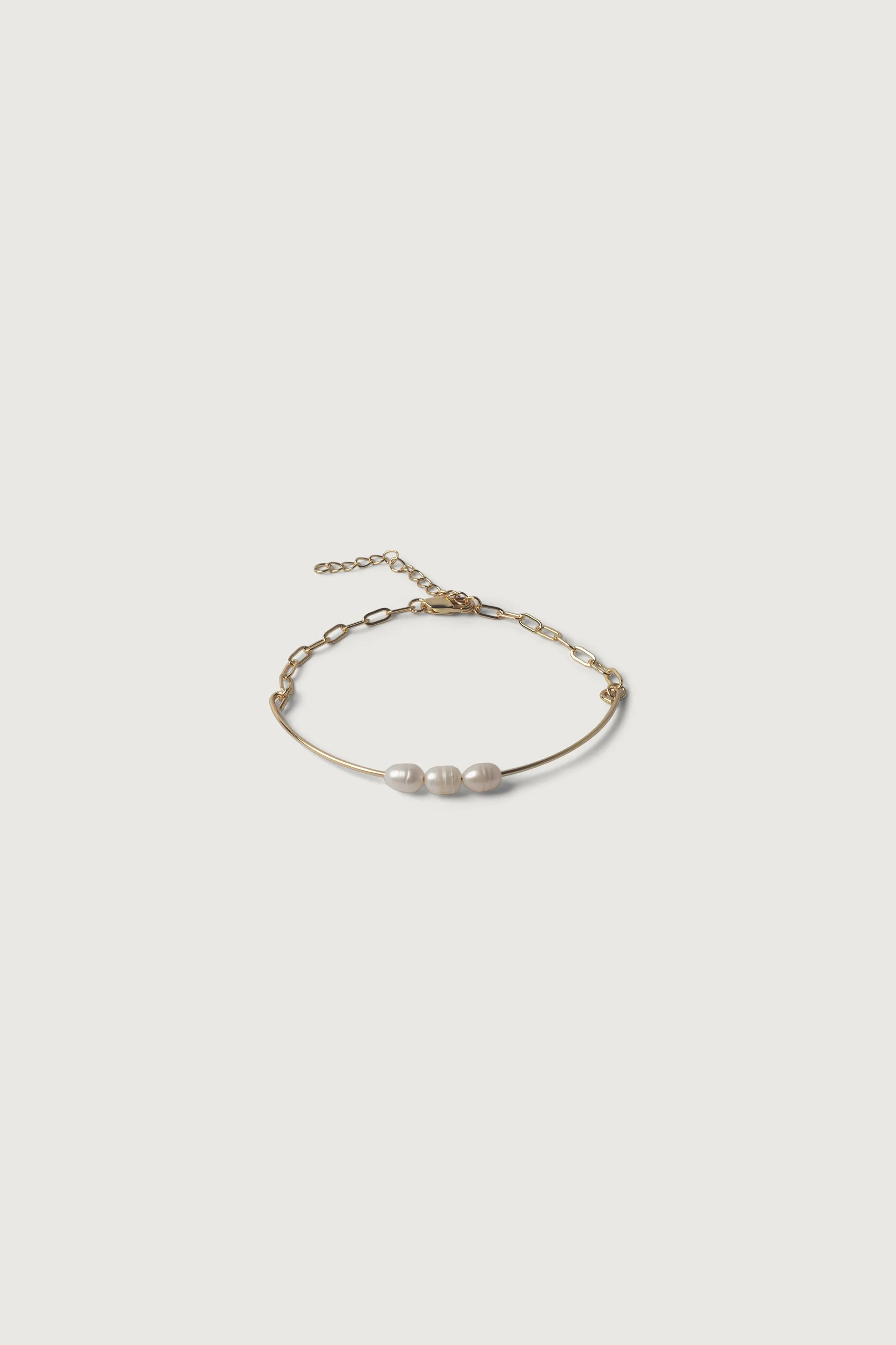 THREE NATURAL PEARL BRACELET sold by OAK AND FORT product image thumbnail 2
