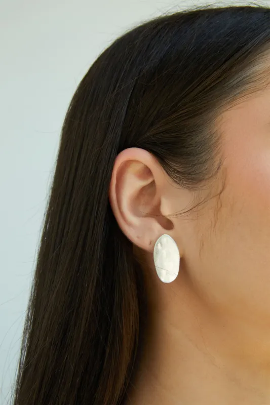 FLAT OVAL-SHAPE EARRING sold by OAK AND FORT