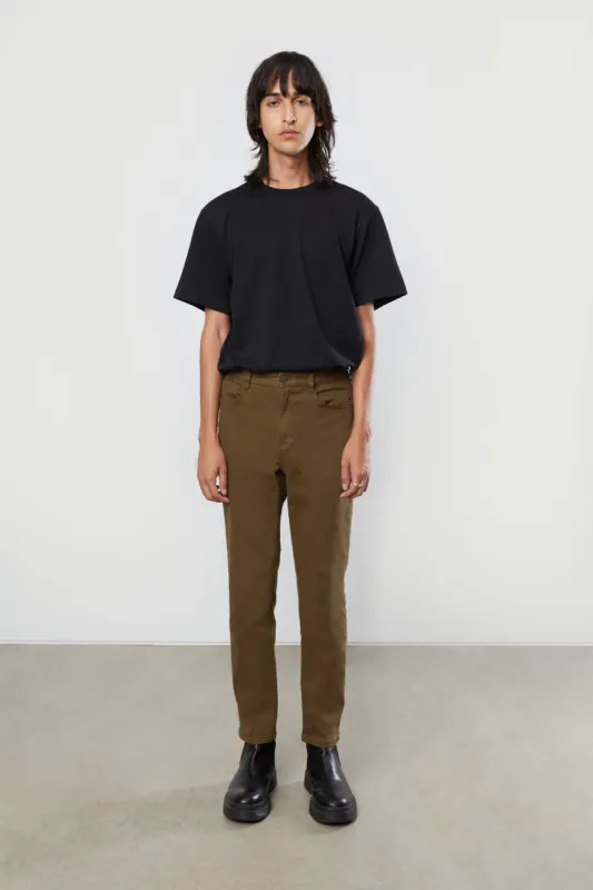 TWILL STRAIGHT LEG PANT sold by OAK AND FORT