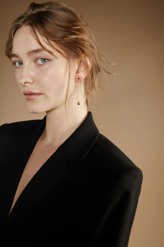 DROP CHAIN SPHERE EARRING sold by OAK AND FORT